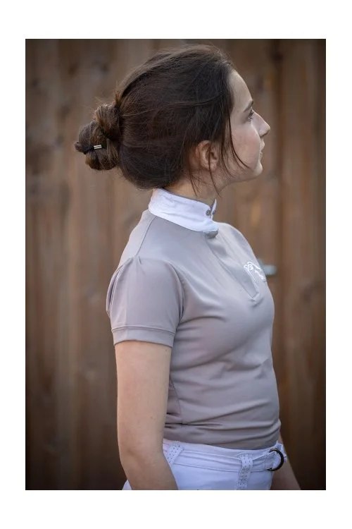 Pénélope Madrid Show Polo In Taupe - XL