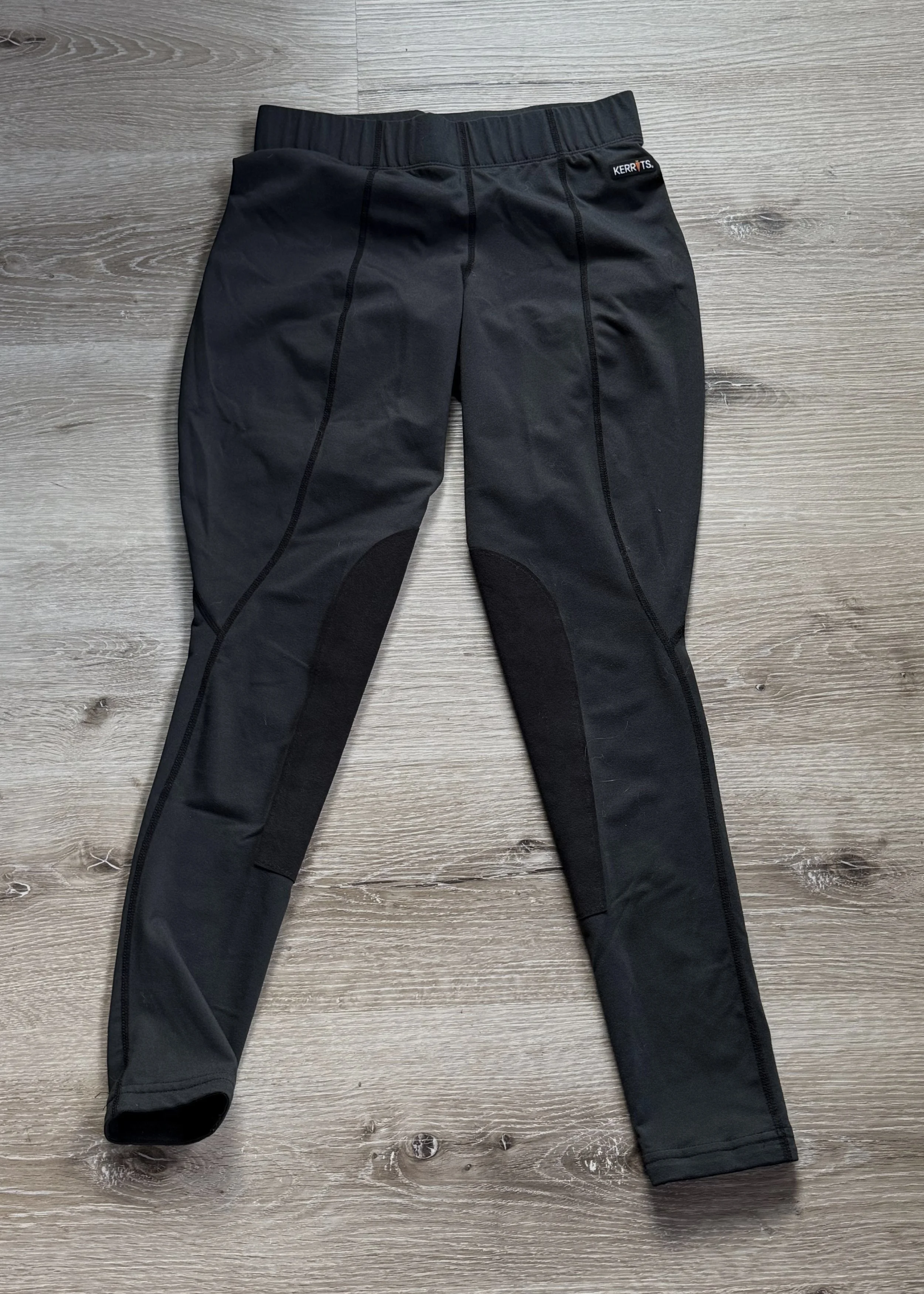Kerrits Performance Knee Patch Tights In Black - Medium