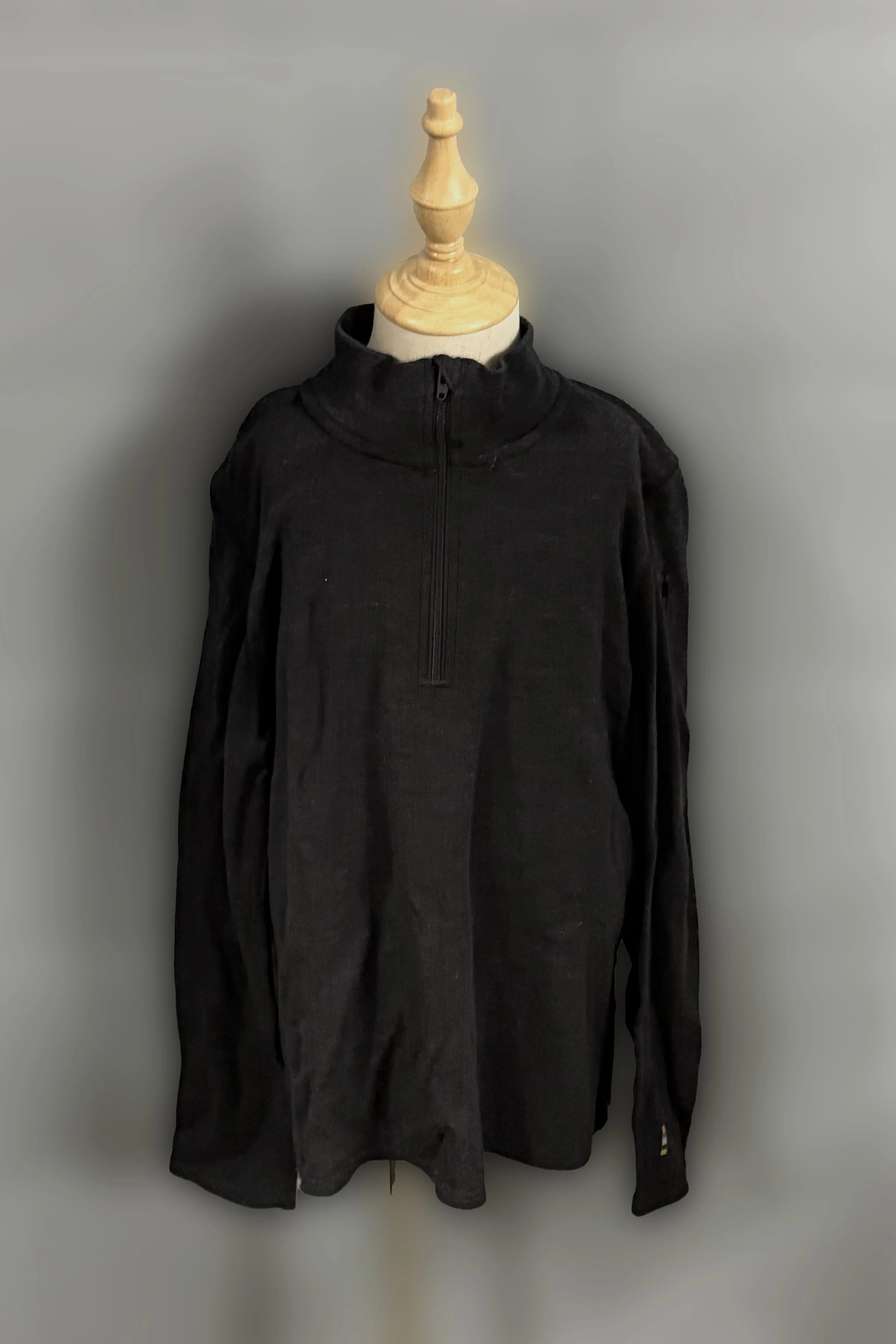 Smartwool 1/4 Zip Thermal Merino In Black - Kids XL