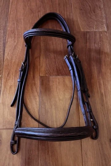 Rodrigo Pessoa Fancy Stitched Bridle In Dark Brown - Full