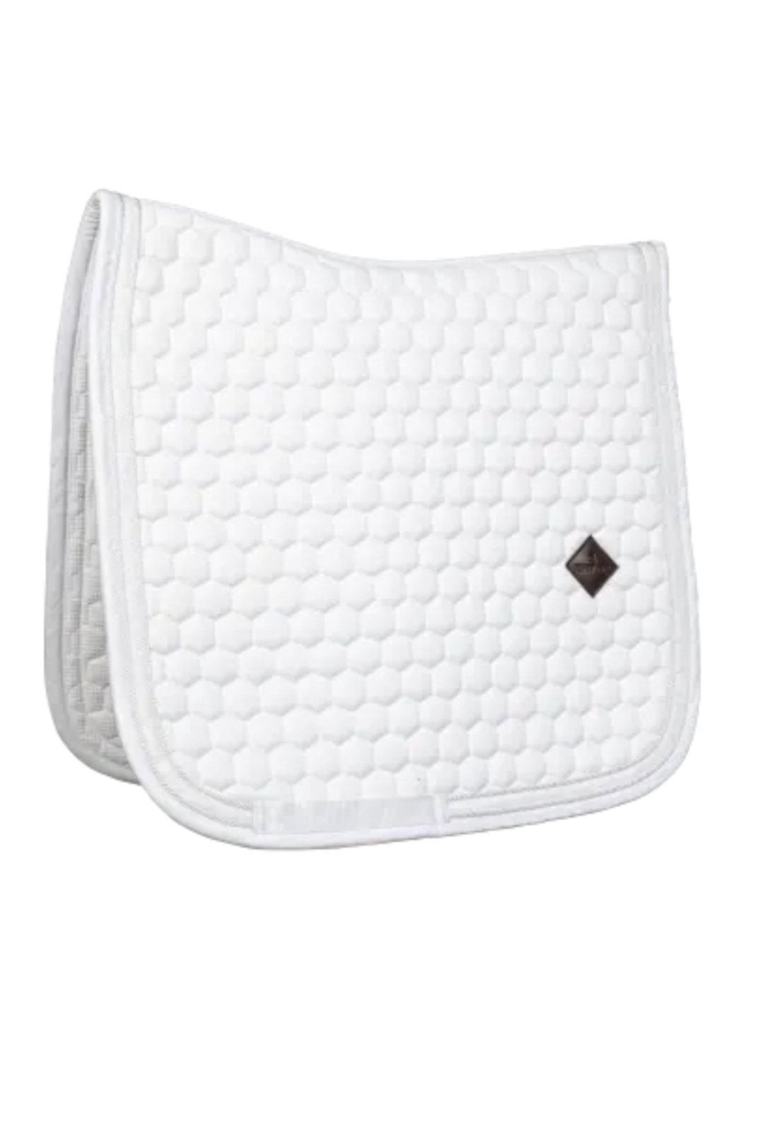 Kentucky Horsewear Dressage Saddle Pad Glitter Band In White/White - 2nd Round Equestrian