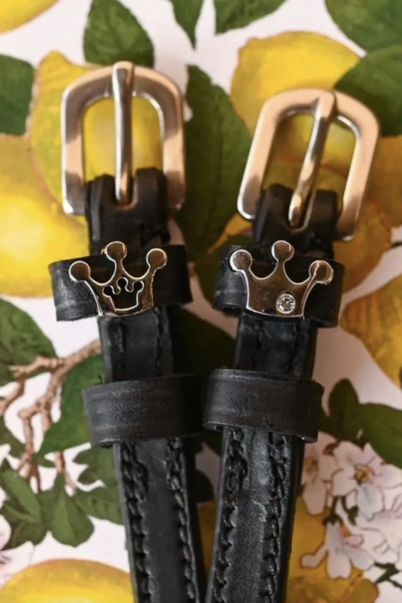 MANEJANE QUEENIE Spur Straps In Black