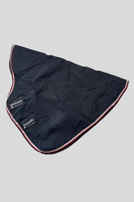 Horseware Rambo Optimo Hood Lite 0g In Black With Orange - 78"