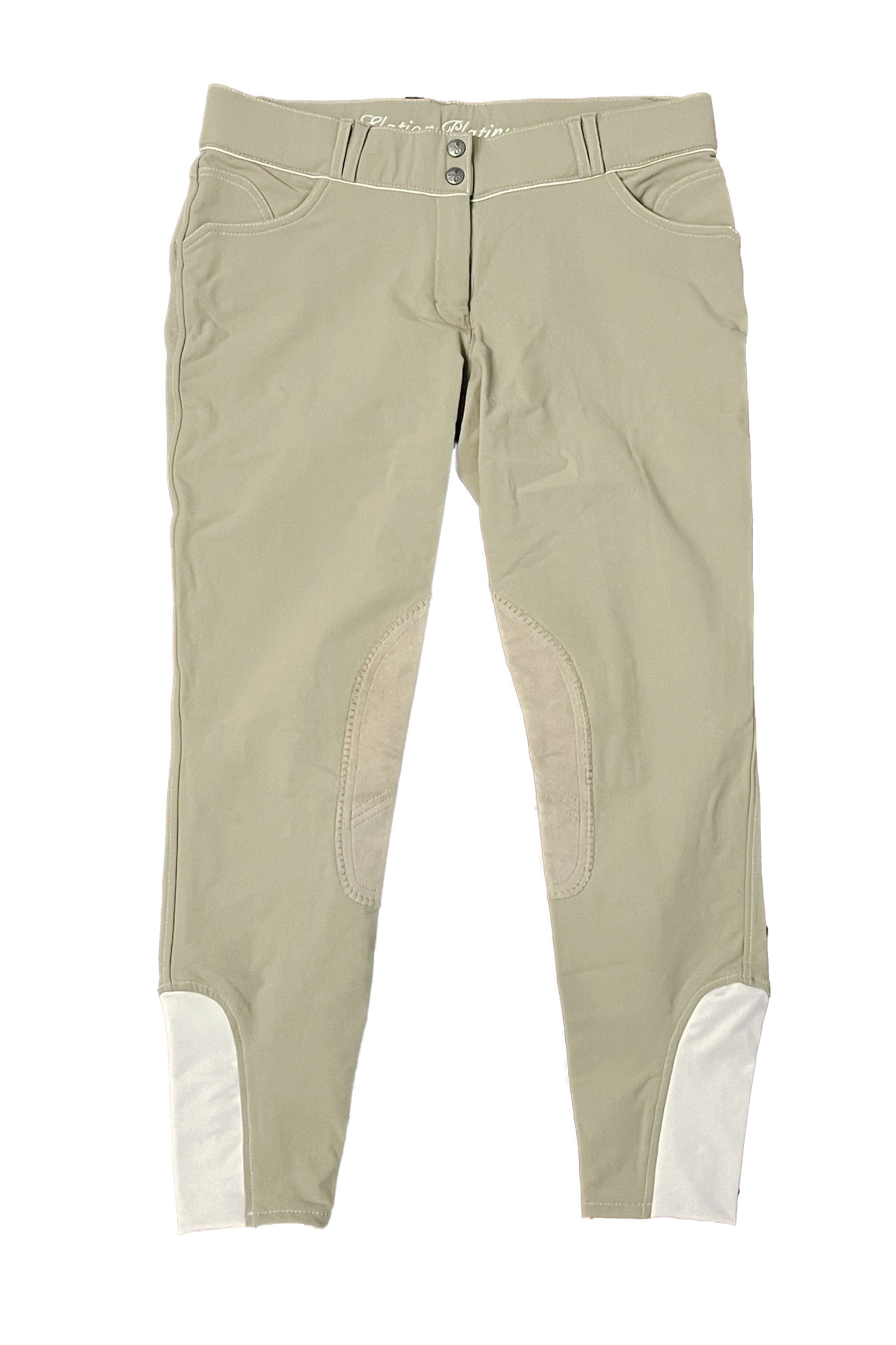 Elation Platinum Brooklyn Knee Patch Breeches In Tan - 32R