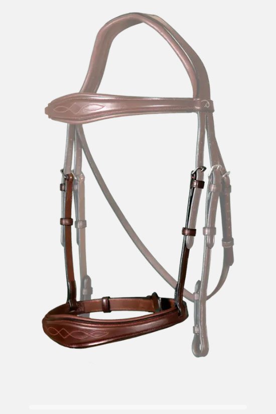 Dy'on Anatomic Noseband Without Flash In Brown - 2nd Round Equestrian
