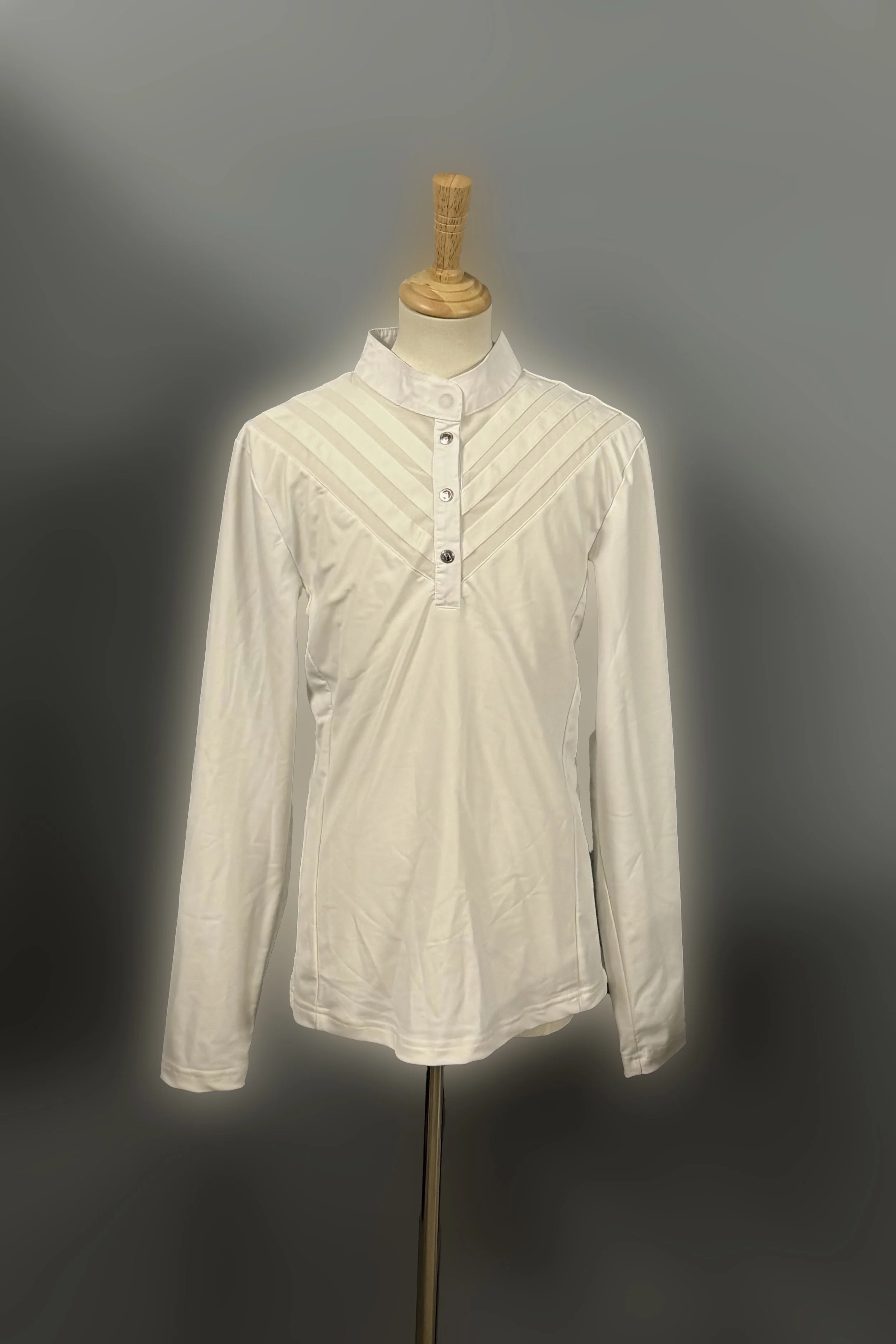 Harcour Dancing Long Sleeve Show Shirt In White - Small