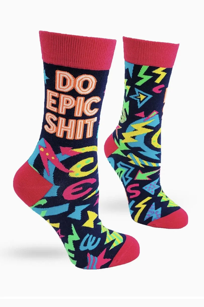Fabdaz - Do Epic Shit Ladies' Crew Socks