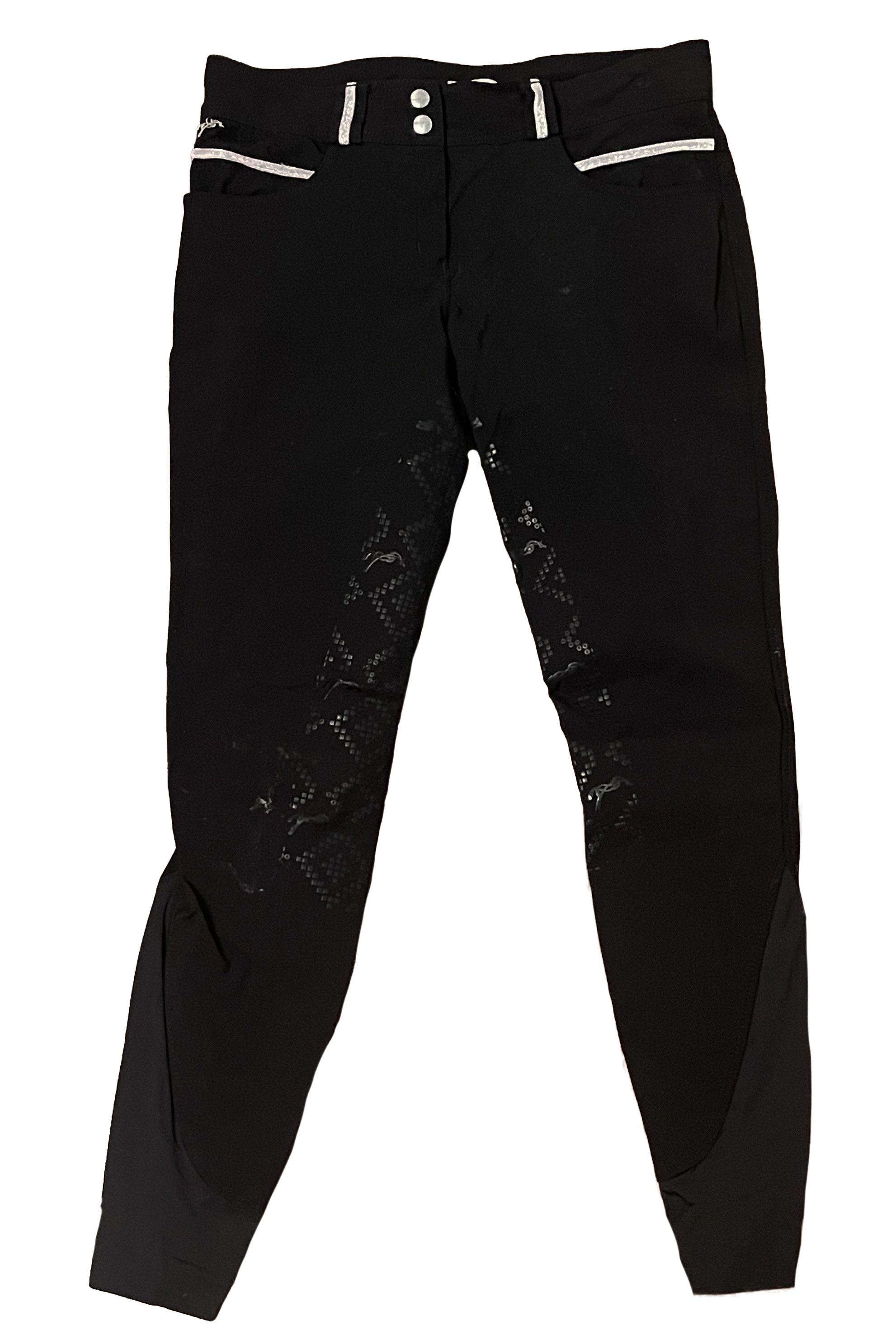 Penelope Fun Full Seat Breeches In Black - 28 - 2nd Round Equestrian