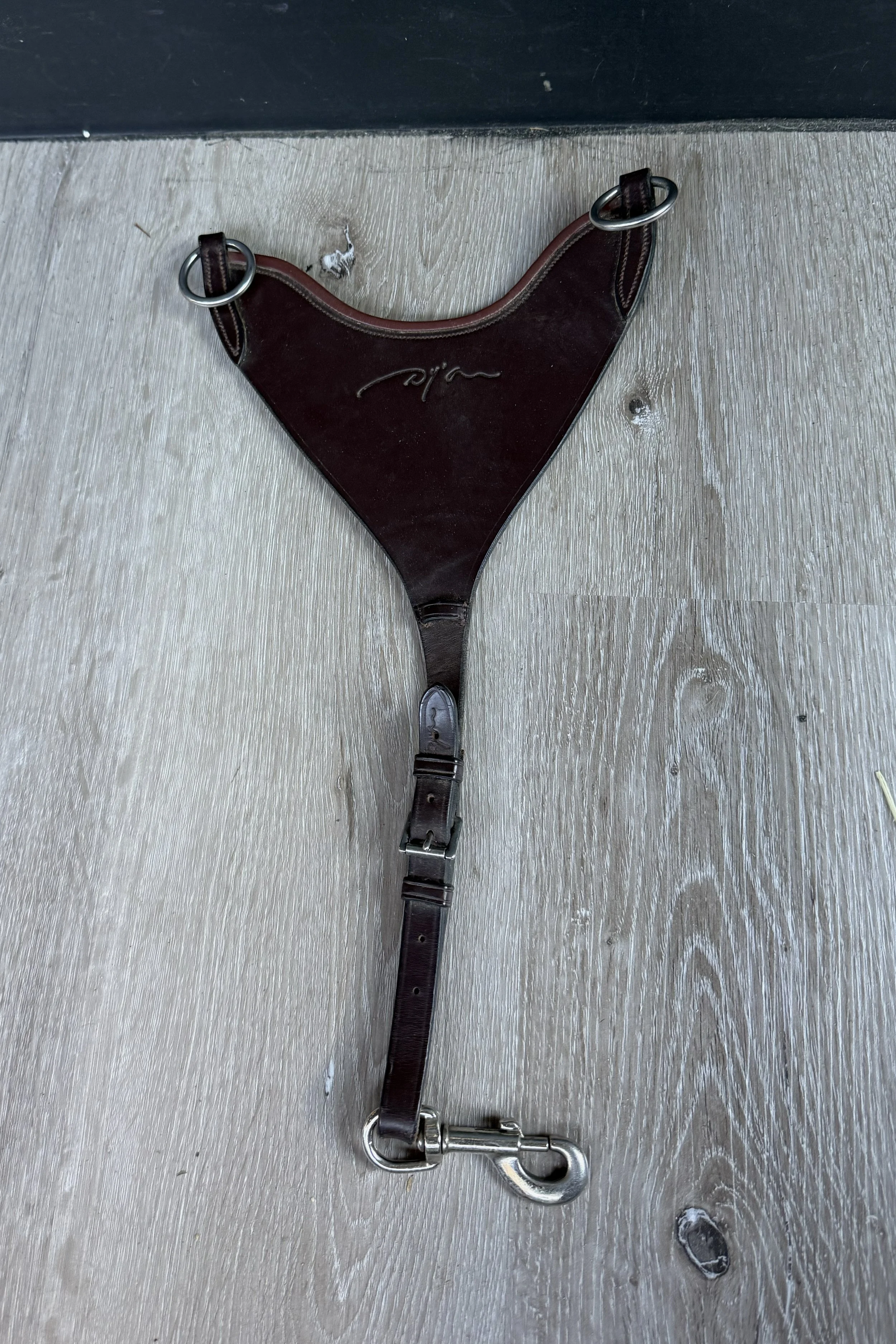 Dy'on New English Hard Bib Martingale Attachment in Brown - Full