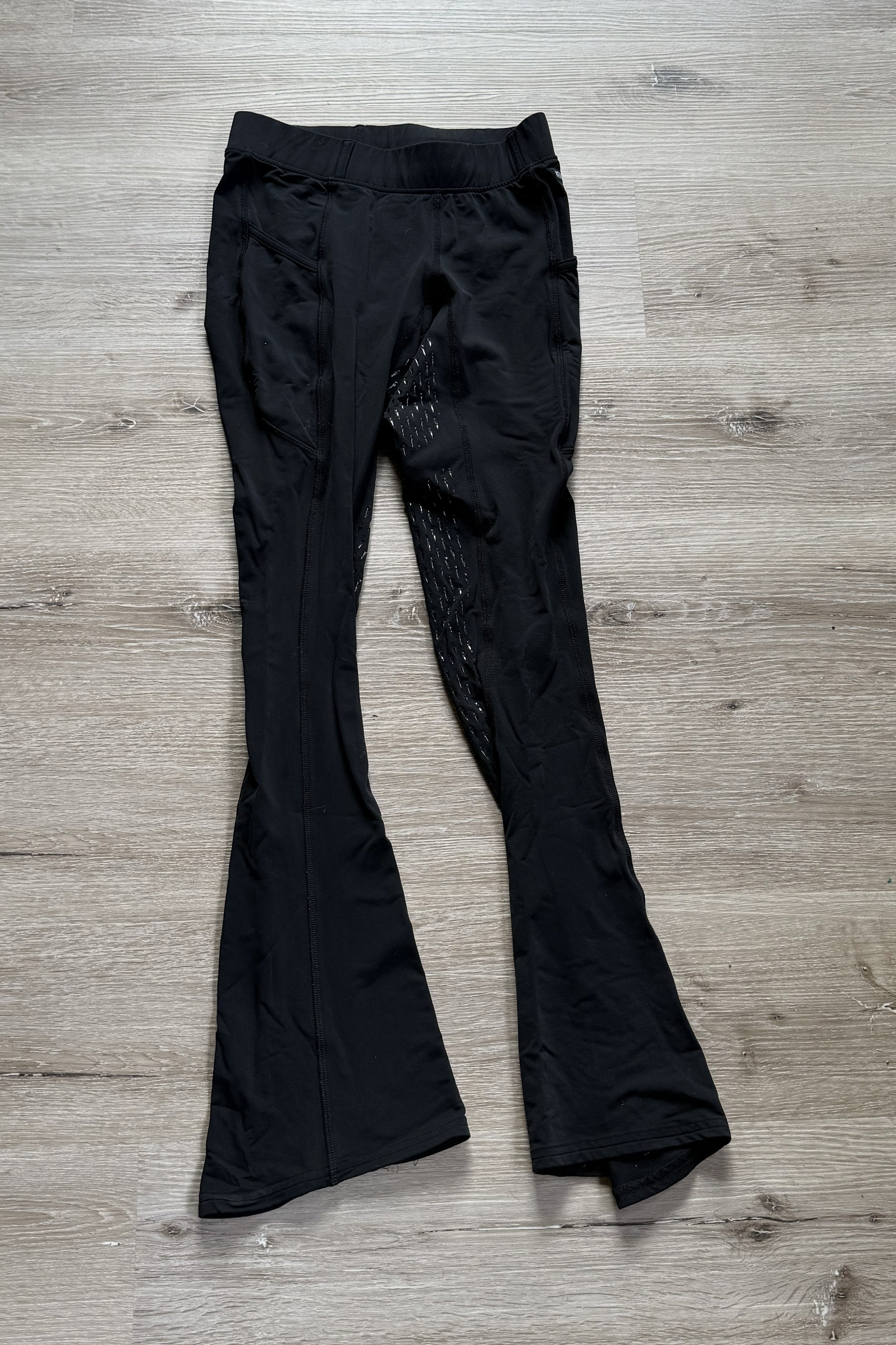 Kerrits Coolcore Bootcut Full Grip Tights In Black - Medium