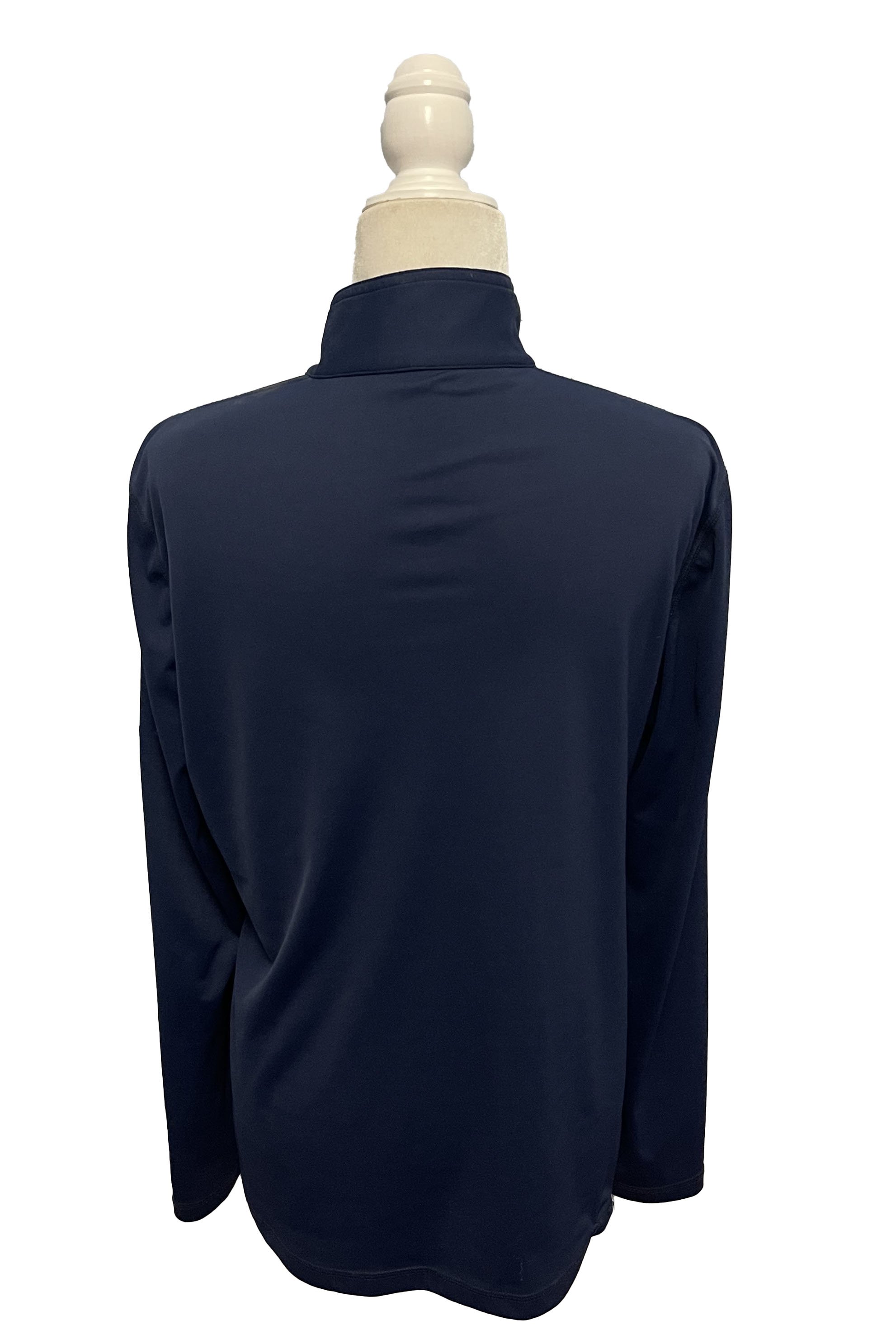 Noel Asmar Long Sleeve Technical Shirt In Navy & Teal - XL - 2nd Round Equestrian