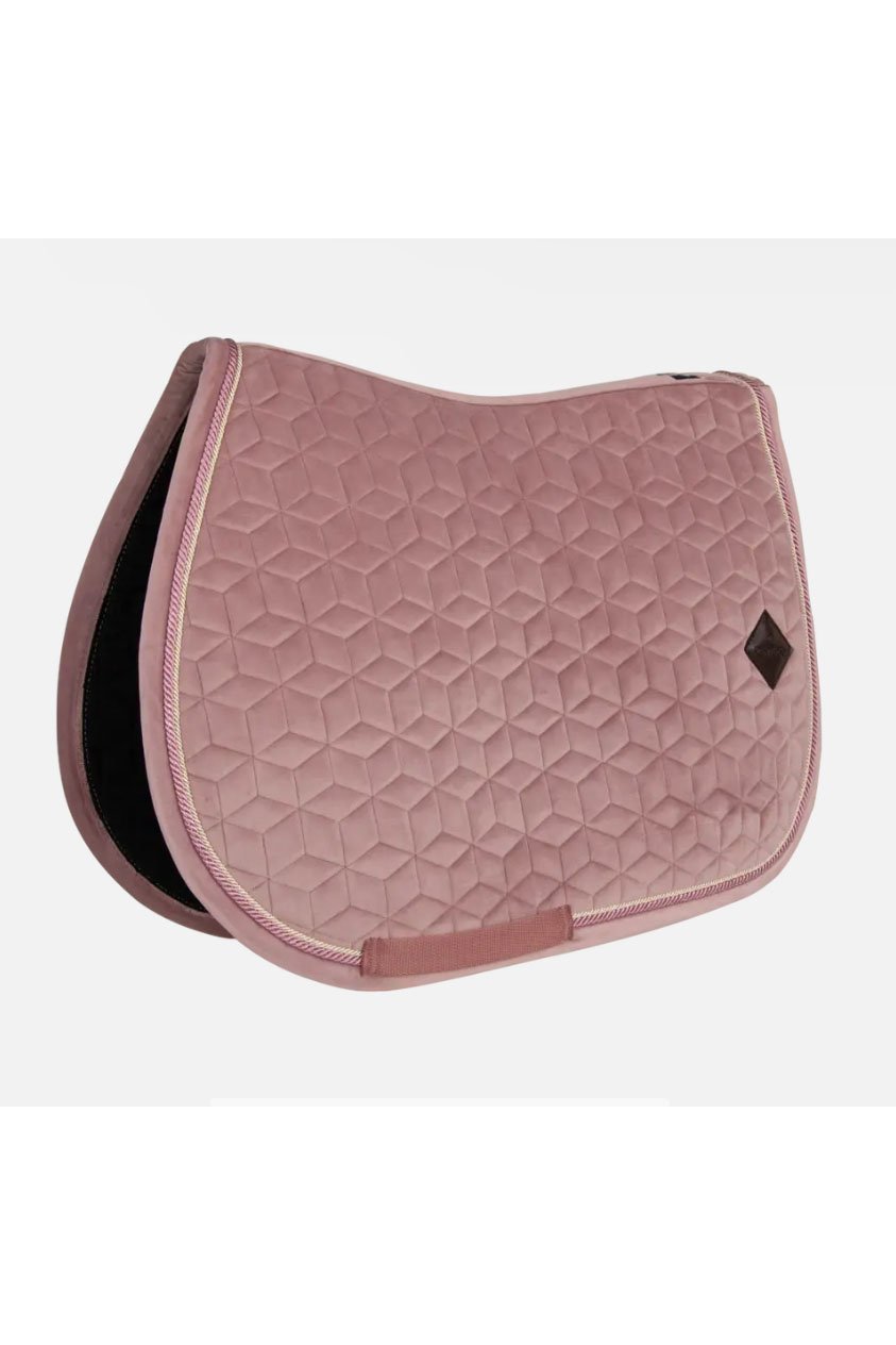 Kentucky Velvet Saddle Pad Jumping In Old Rose