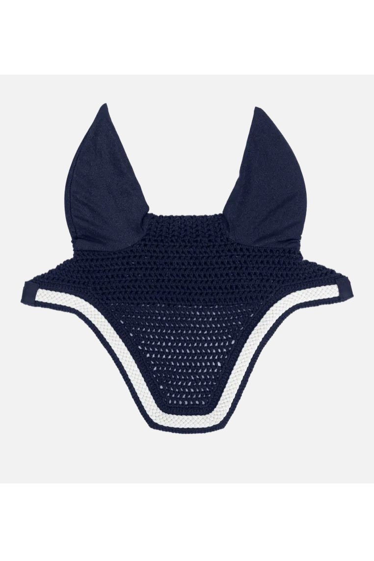 Kentucky Horsewear Fly Veil Wellington Plaited Cord In Navy - Full - 2nd Round Equestrian