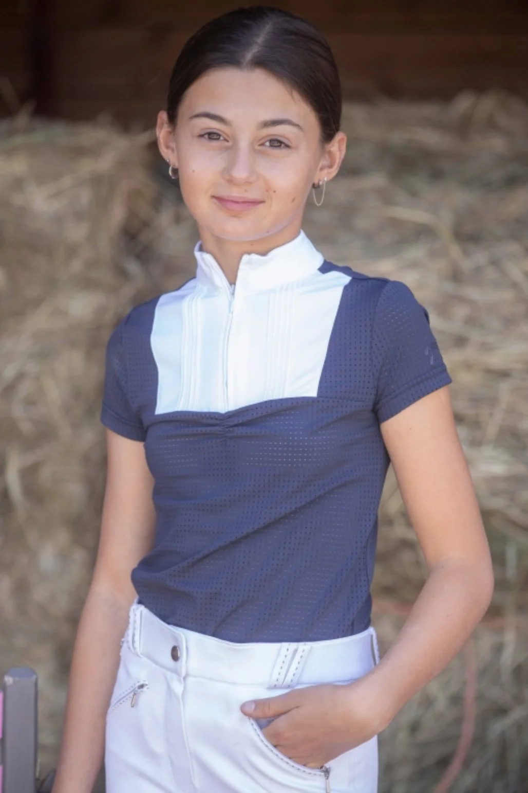 Eden by Pénélope Florence Show Shirt In Navy - Children