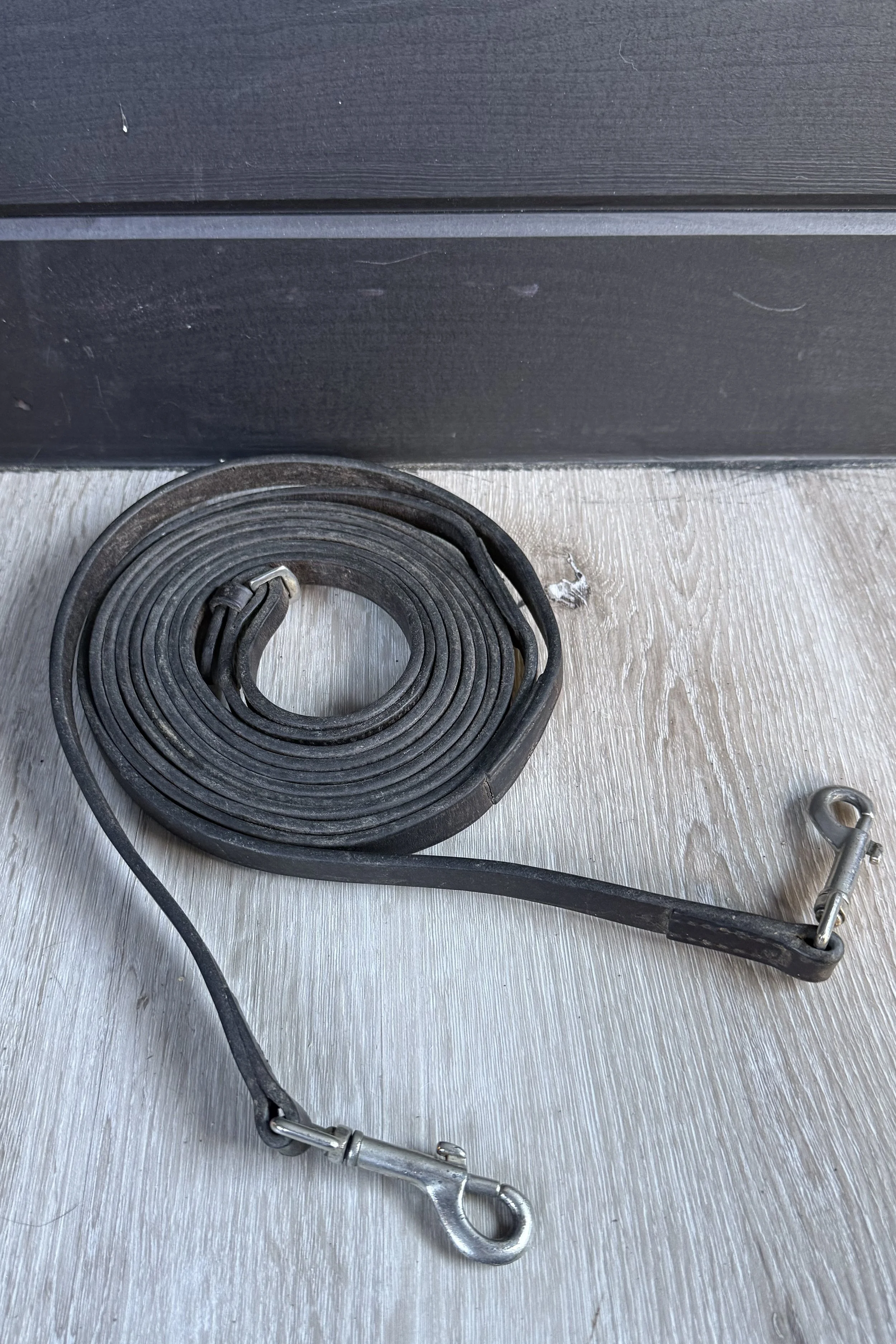 Tory Leather Draw Reins In Brown - Horse