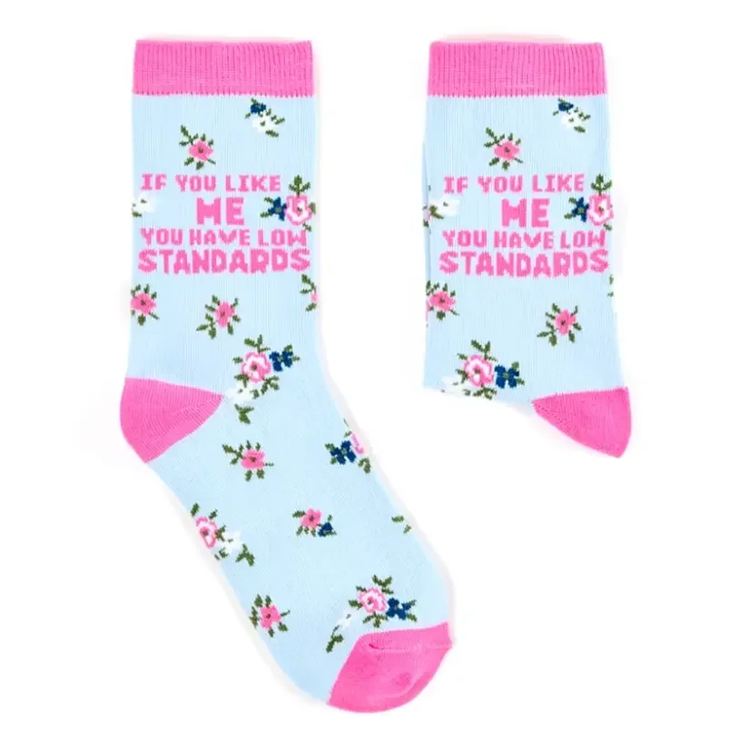 Urban Eccentric Socks - Ladies If You Like Me You Have Low Standards Socks