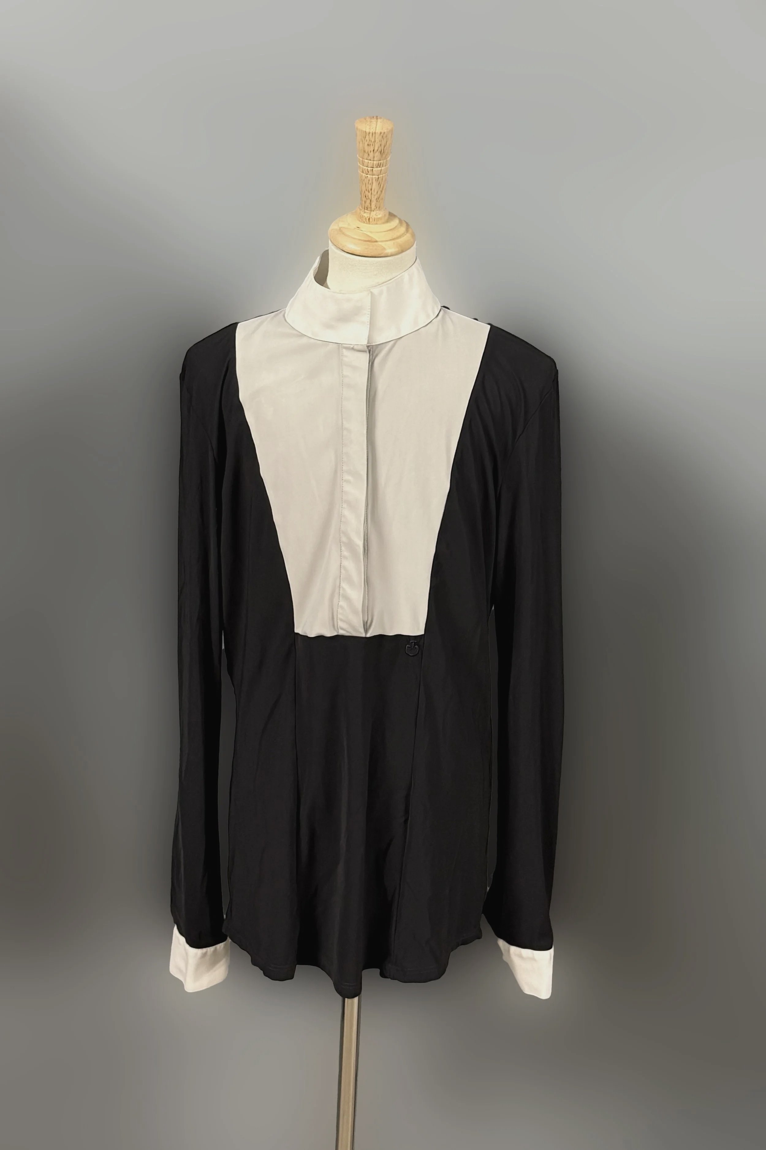 Cavalleria Toscana Long Sleeve Show Shirt In Black - Medium