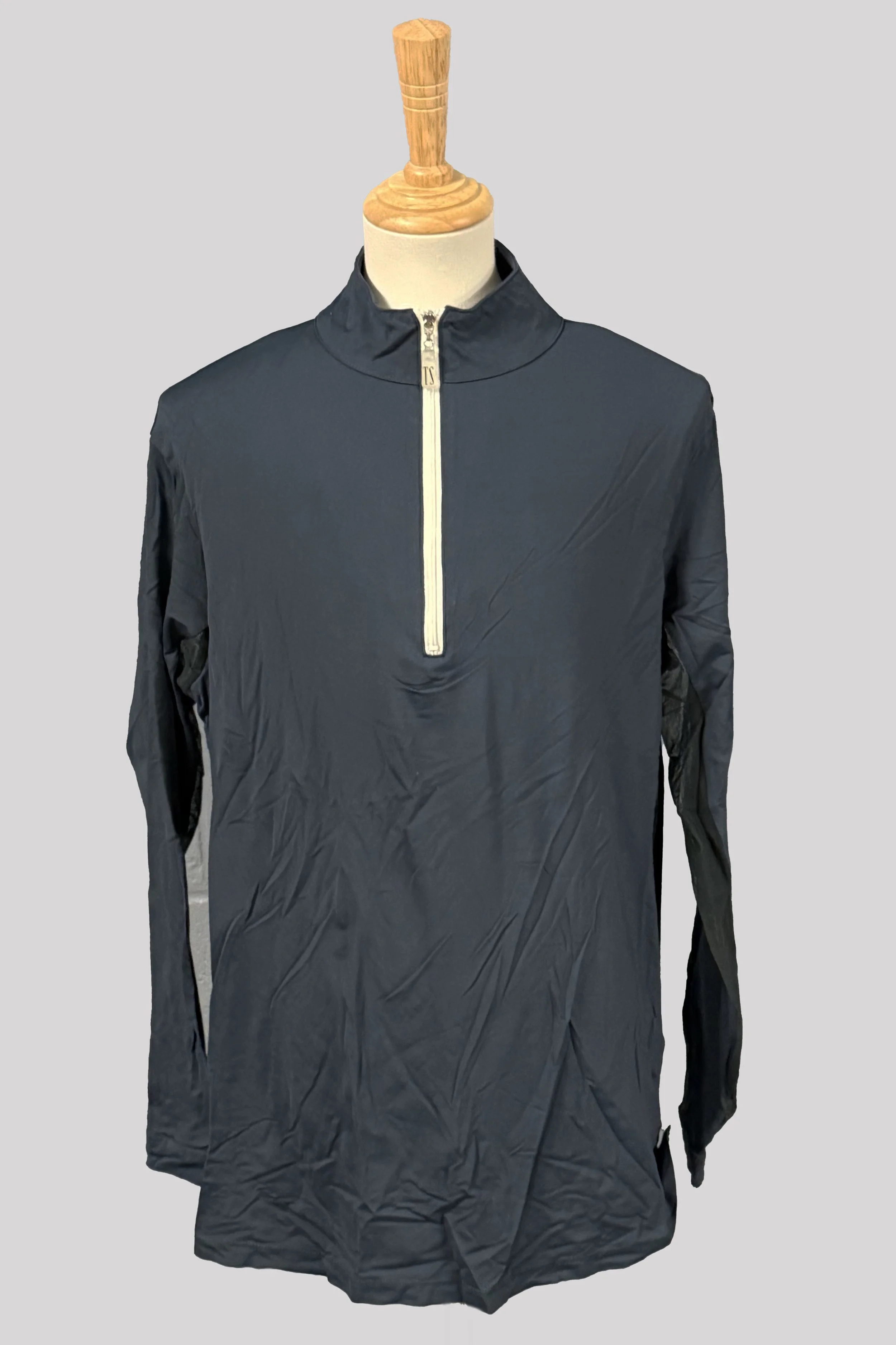 Tailored Sportsman IceFil Quarter-Zip Long Sleeve Sun Shirt In Dark Green - Large