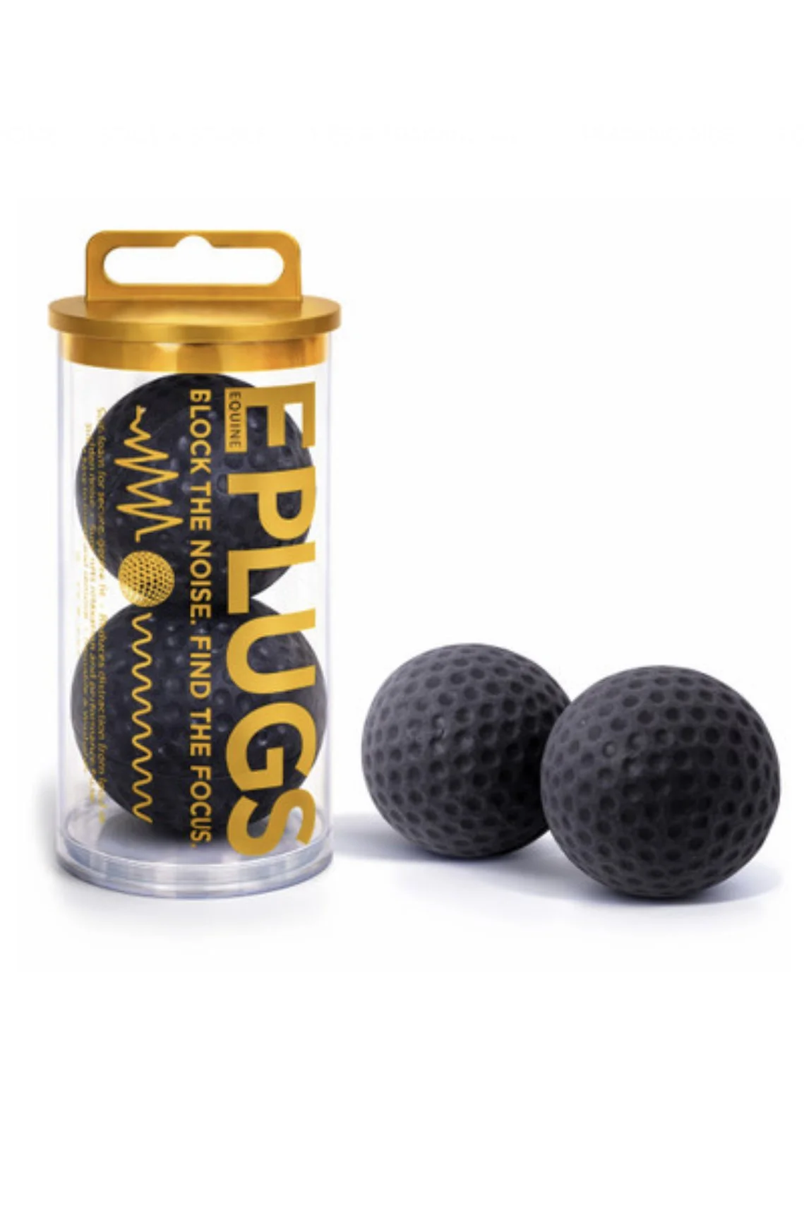 Equine EPLUGS In Black - Horse