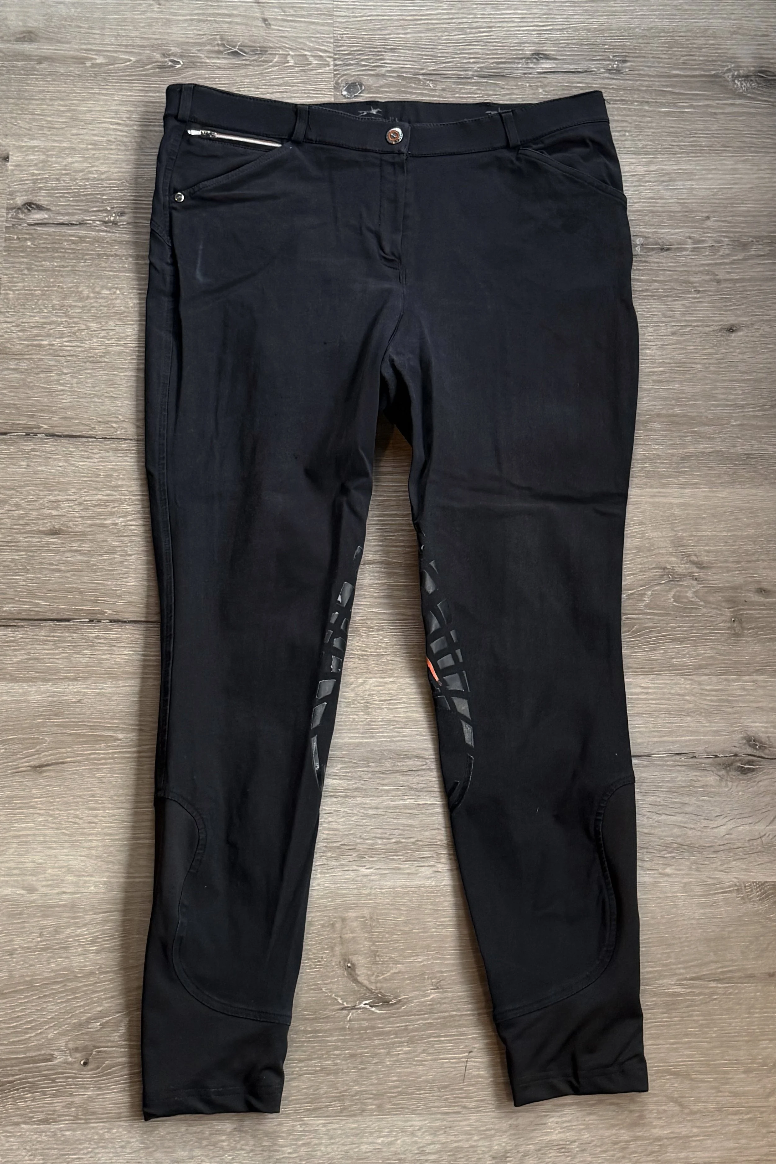 Schockemohle Sports Full Grip Breech In Black - 34R