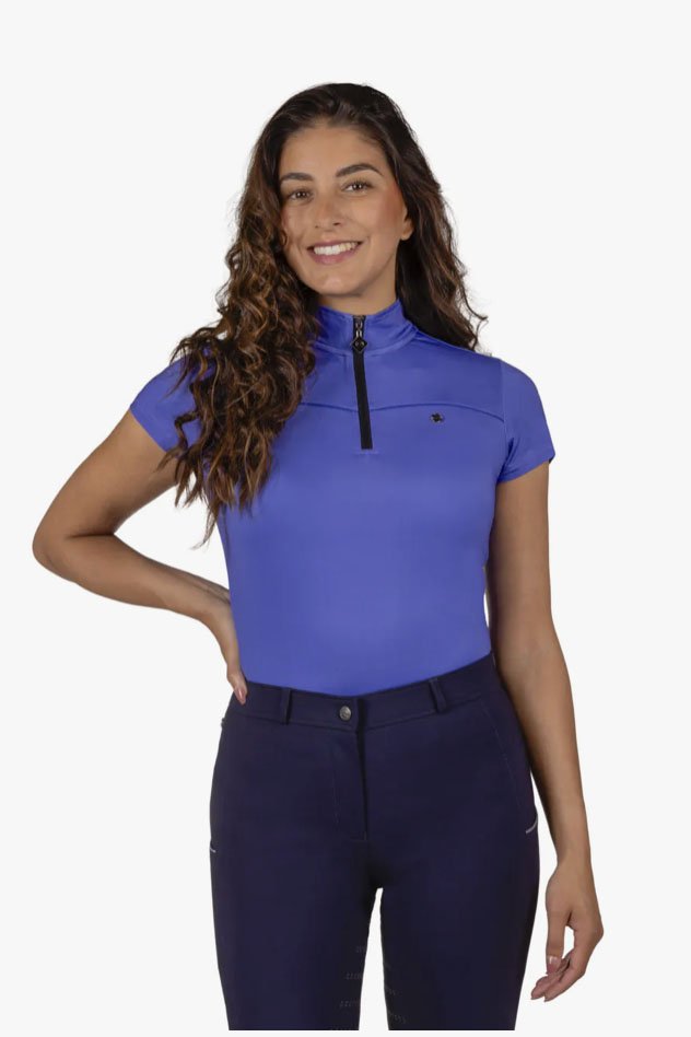 QHP Nyomi Sport Shirt In Purple Sunset - 2nd Round Equestrian