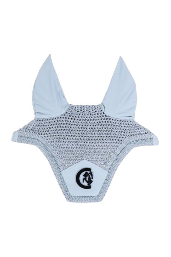 Kentucky Horsewear Fly Veil Wellington 3D Logo In Light Blue - Full - 2nd Round Equestrian