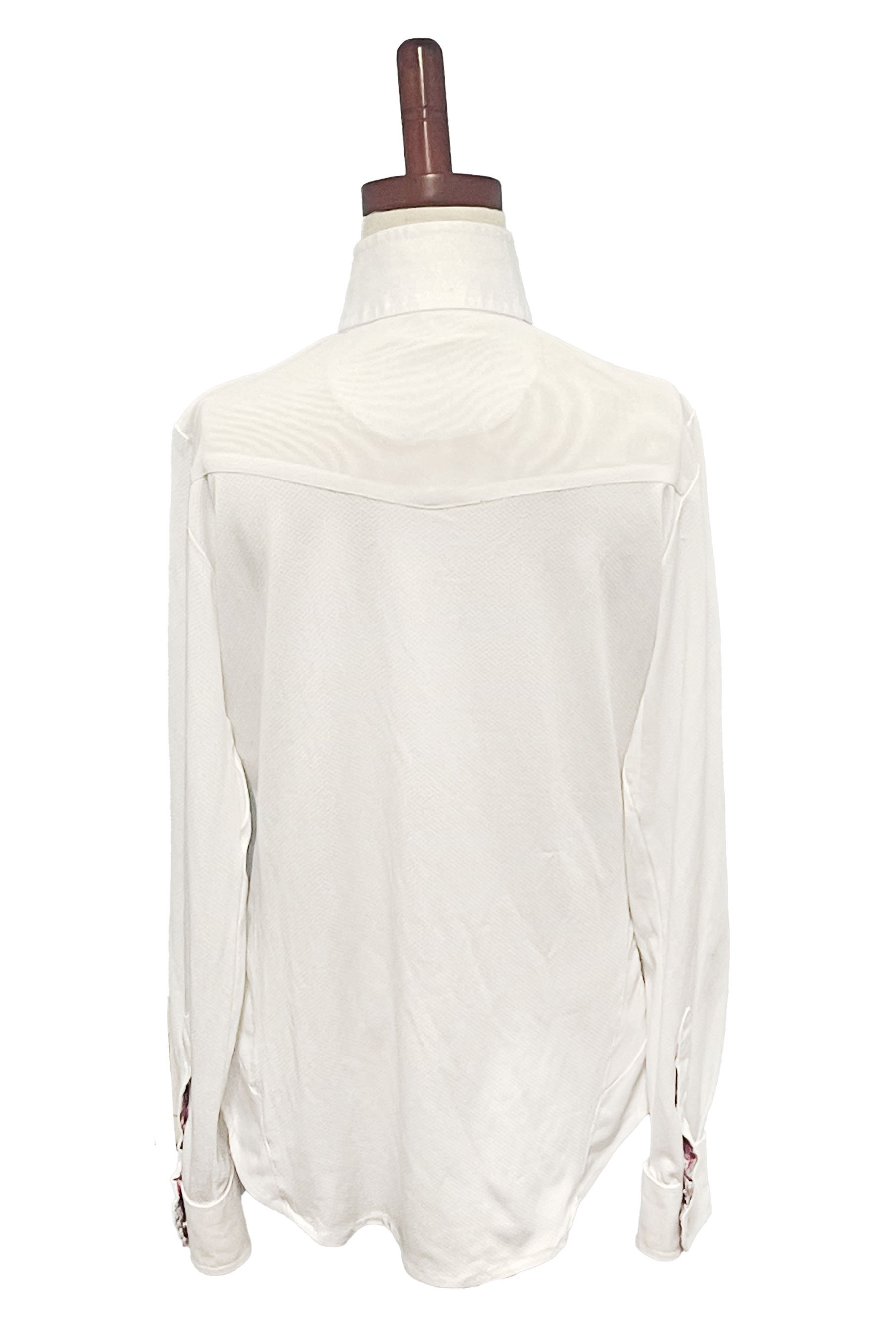 Ovation Ellie II DX Long Sleeve Show Shirt IN White/OMG Kitties - Kids Medium - 2nd Round Equestrian