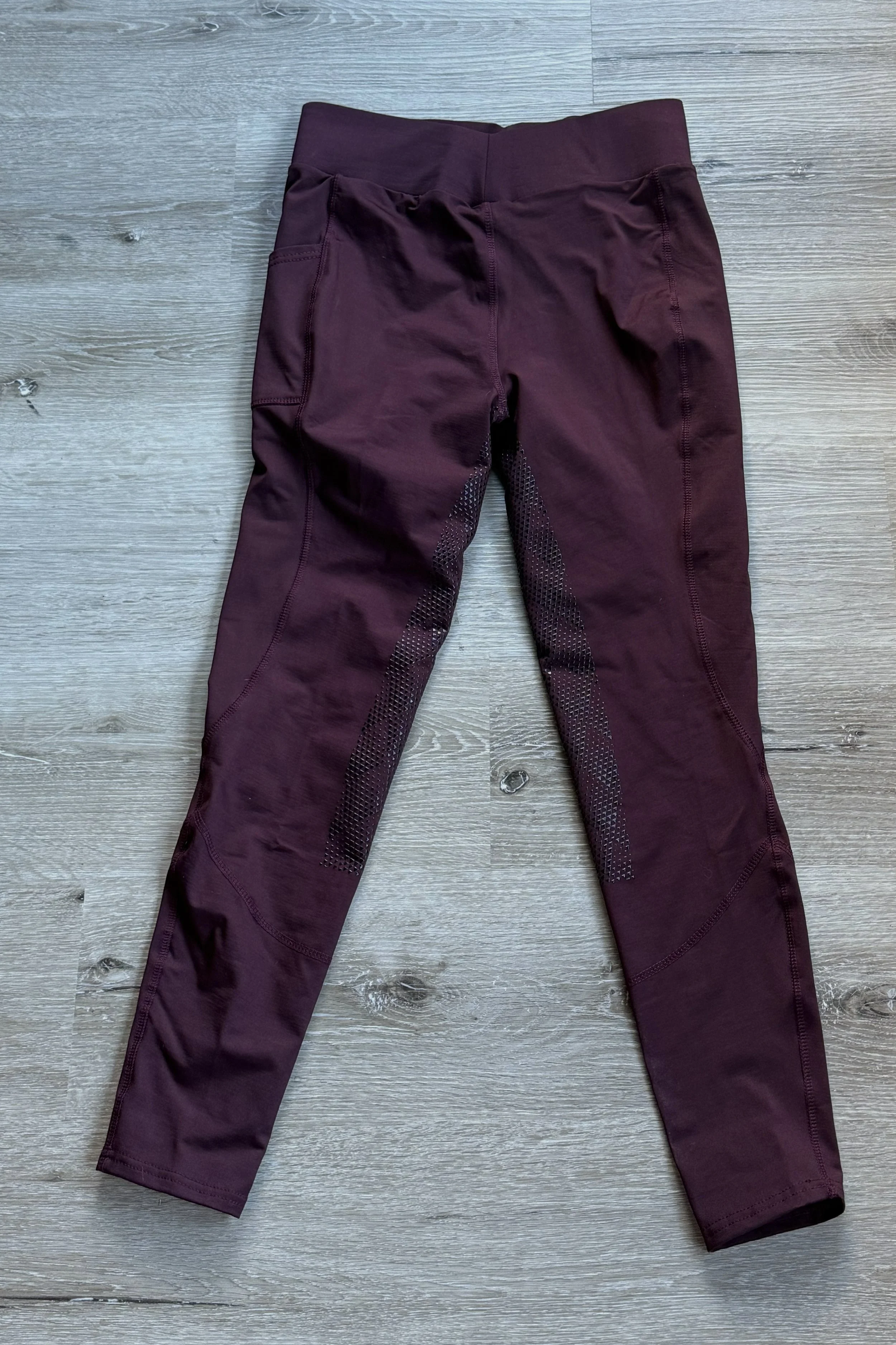 Horze High Waist Full Seat Tights In Plum - 28