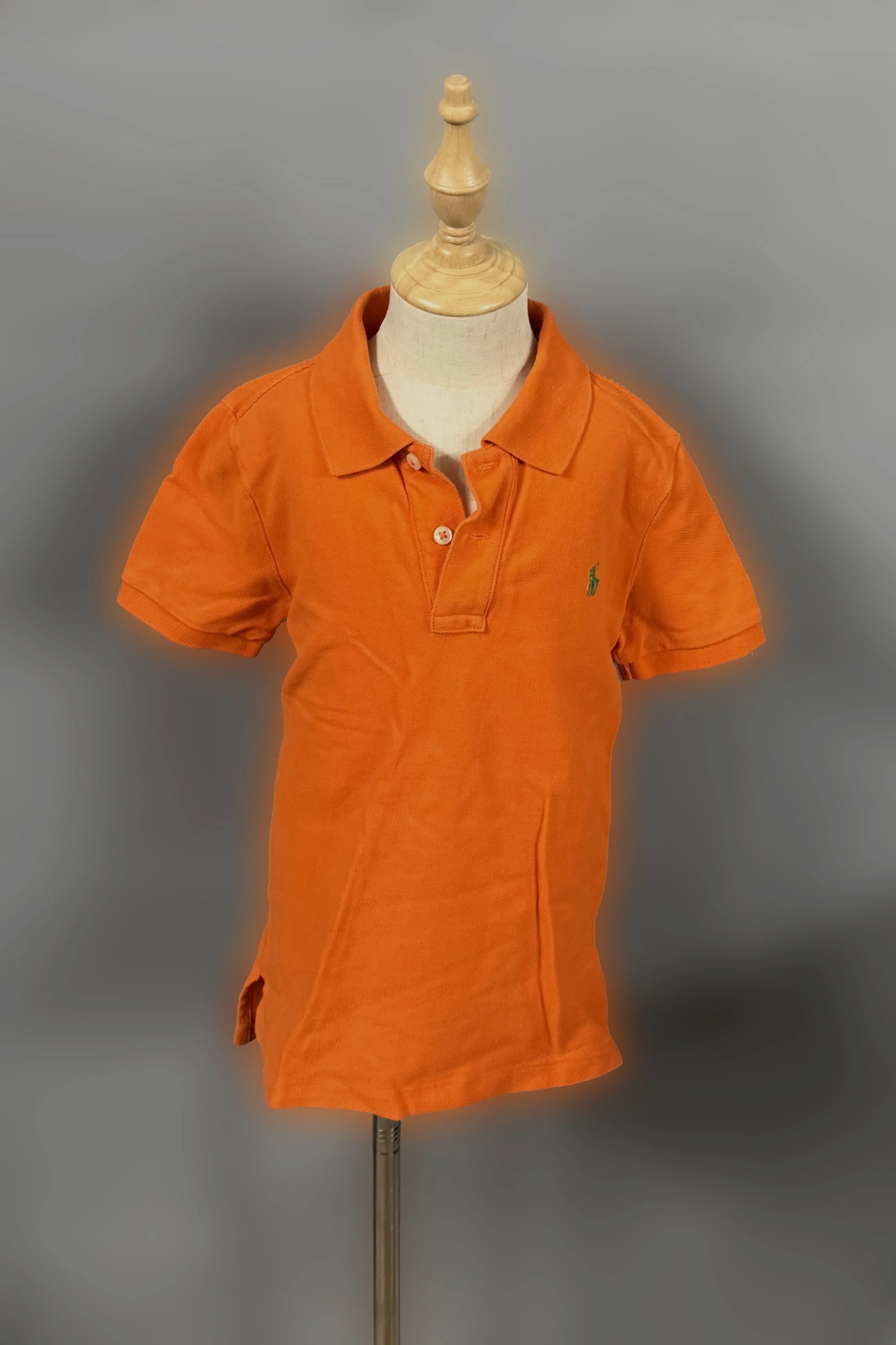 Ralph Lauren Classic Polo In Orange - Kids 7