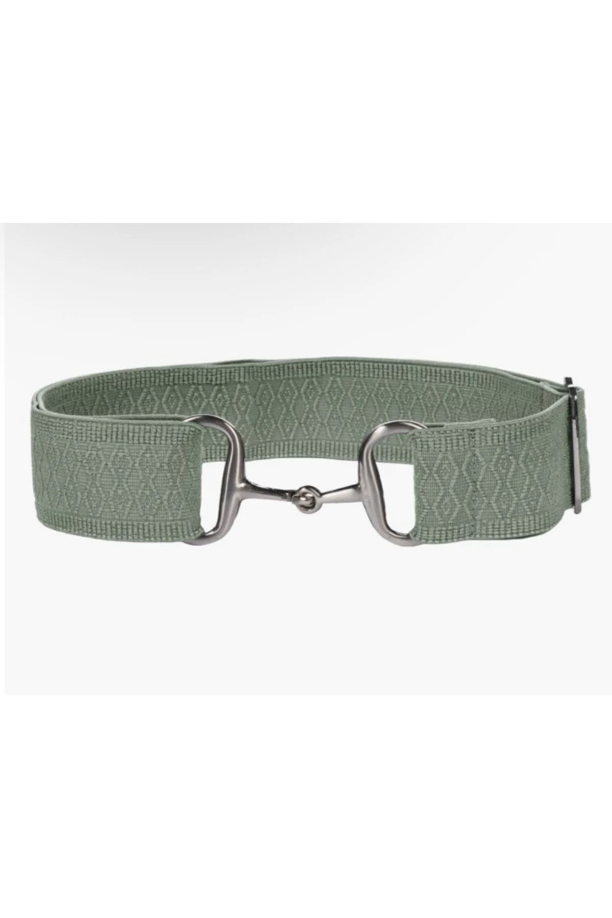 HKM Claire Adjustable Elastic Belt In Sage - One Size Fits Most - 2nd Round Equestrian