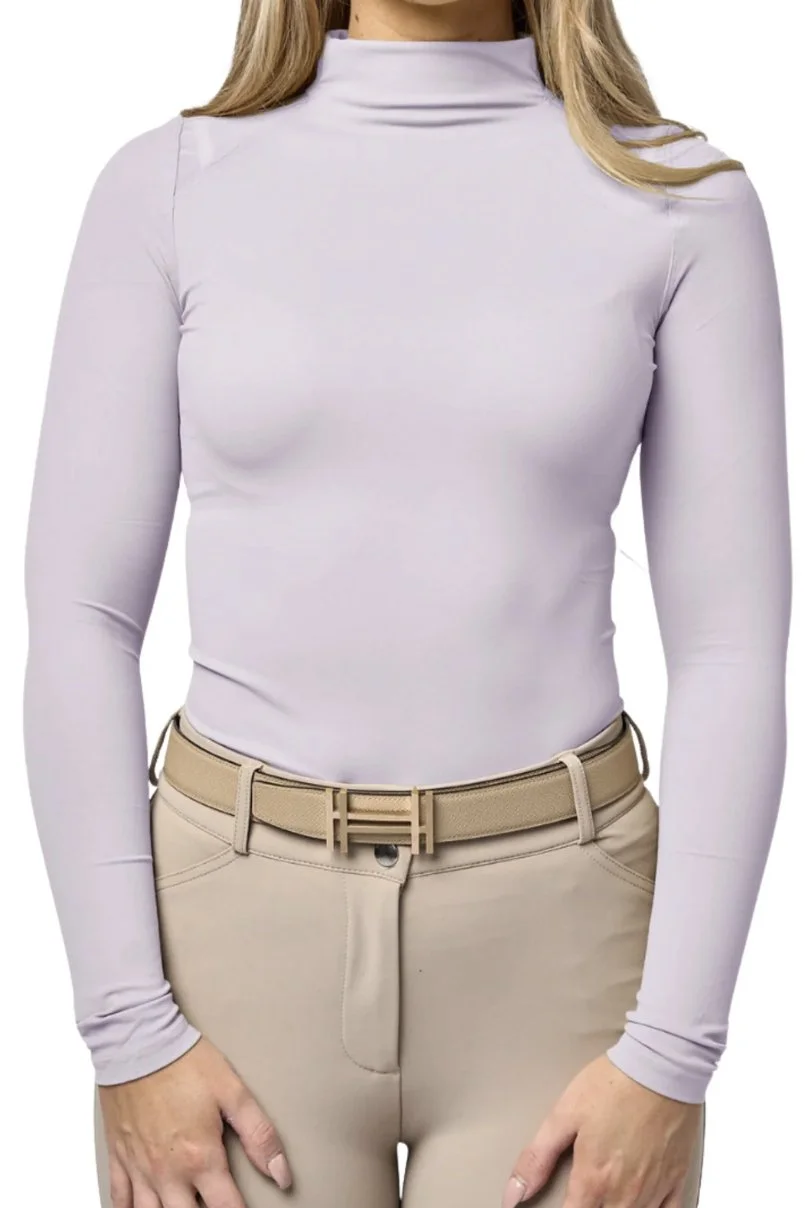 TKEQ Chloe High Collar Long Sleeve In CHARM