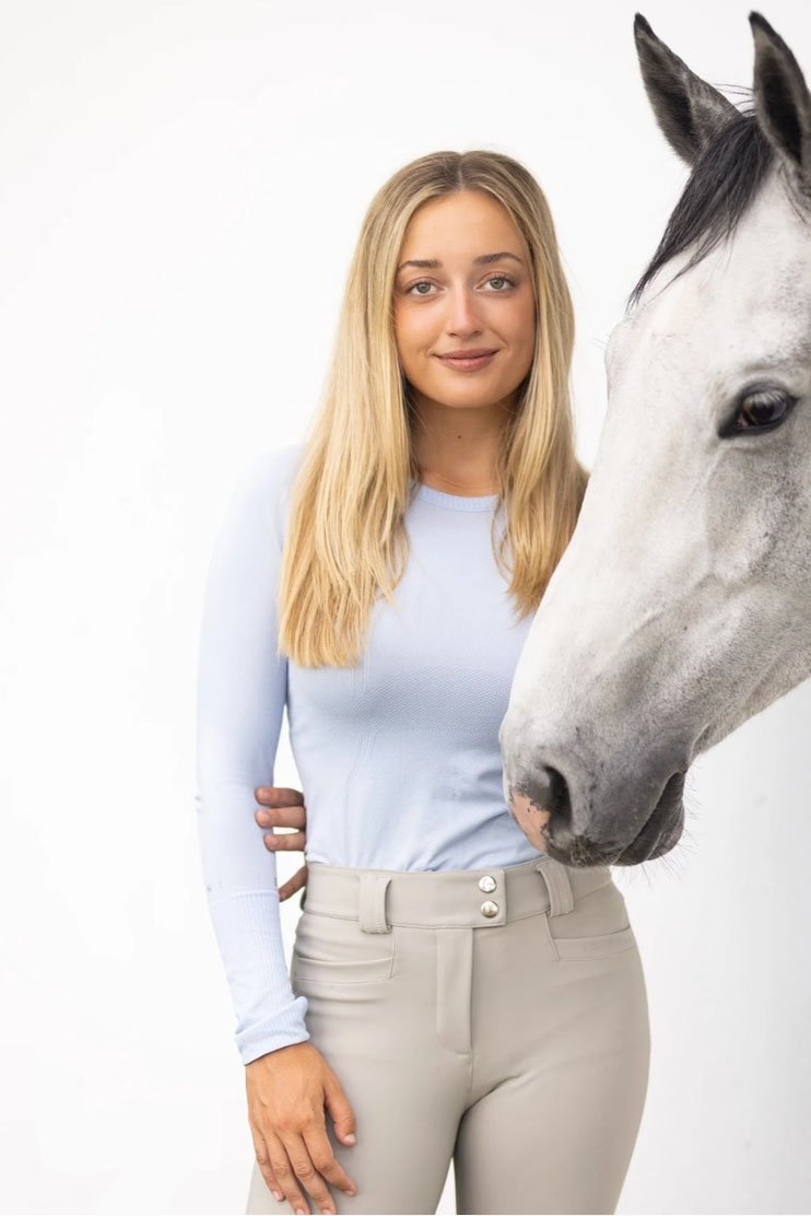 Criniere Life Juliette Knee Grip Show Breech In Sandy Beige - 2nd Round Equestrian