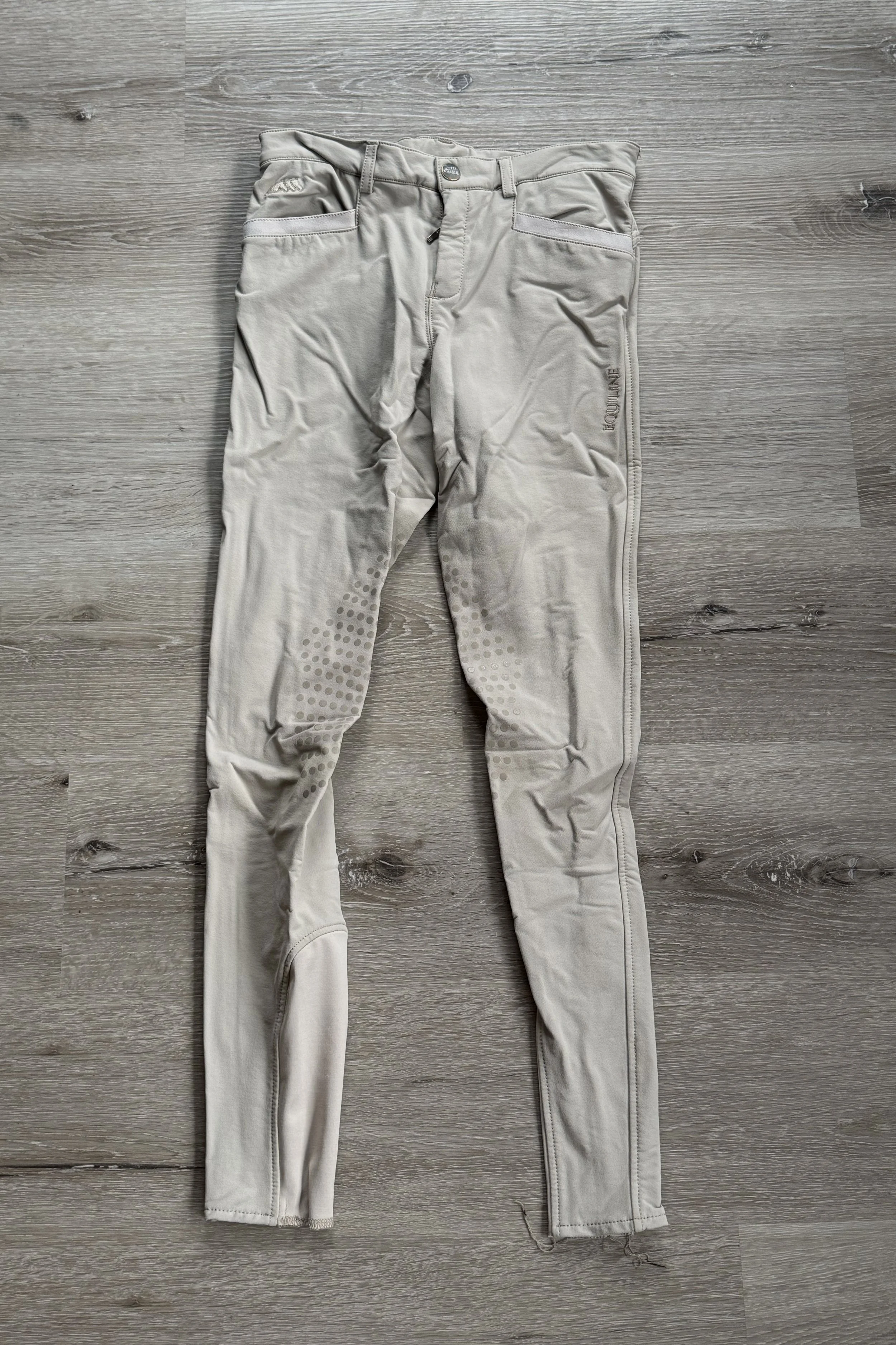 Equiline Knee Grip Breech In Tan - Boy's 14-15