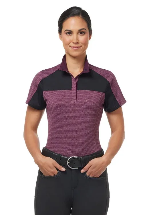 Kerrits Level Up Short Sleeve Clinic Shirt In Wildrose - Large