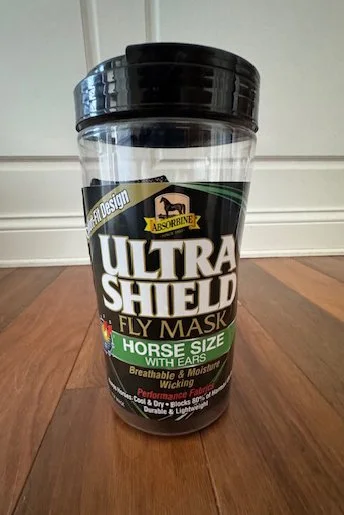 Absorbine Ultra Shield Fly Mask With Ears In Black - Horse