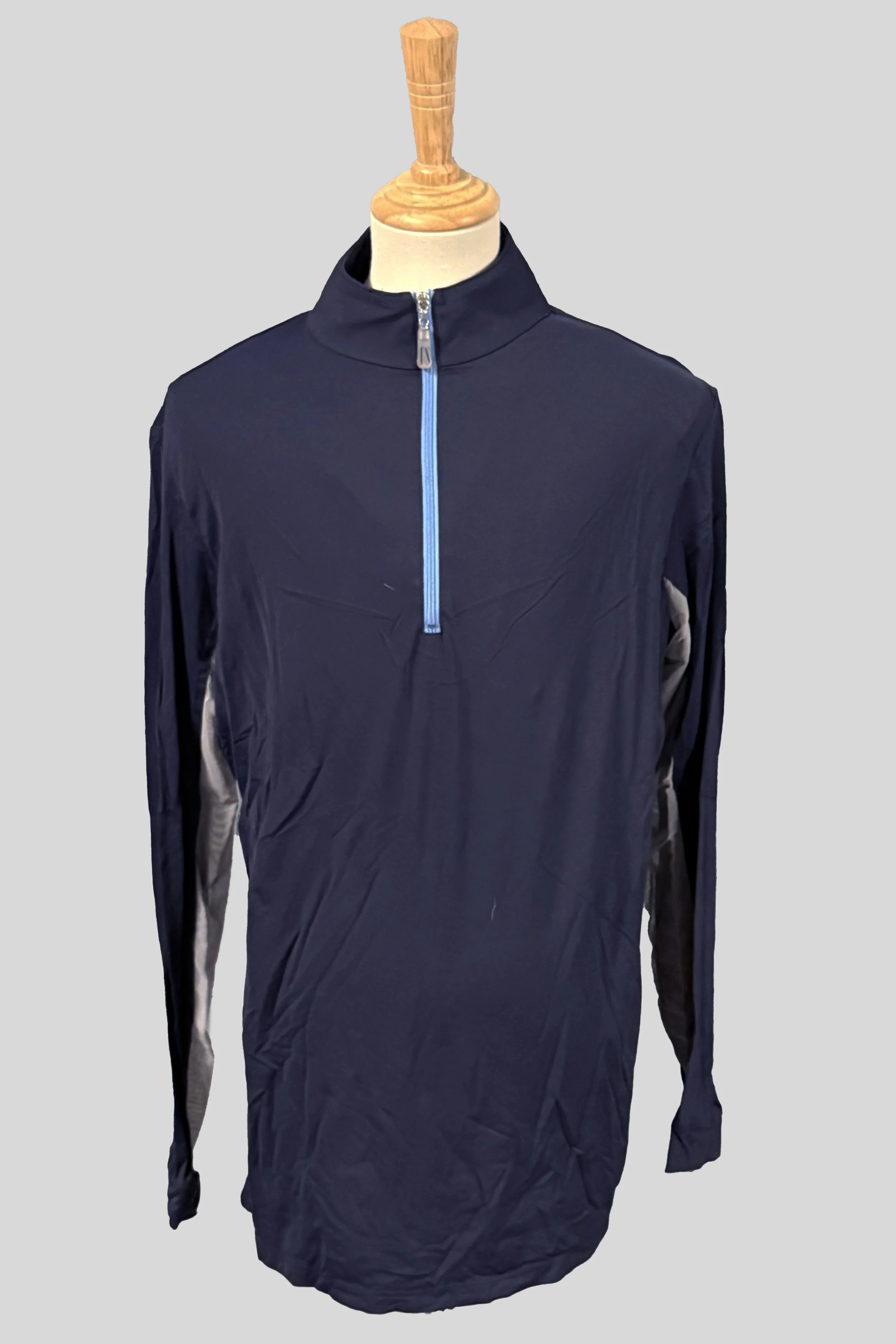 Tailored Sportsman IceFil Quarter-Zip Long Sleeve Sun Shirt In Navy - Large