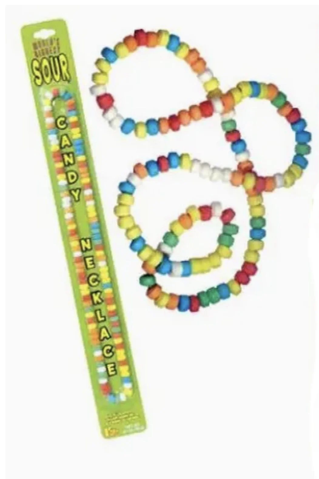 World's Biggest Sour Candy Necklace