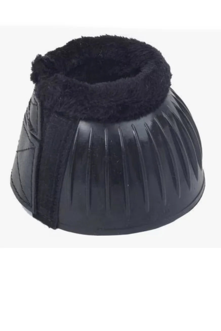 Equi-Essentials Heavy Duty Fleece Bell Boots In Black - XL