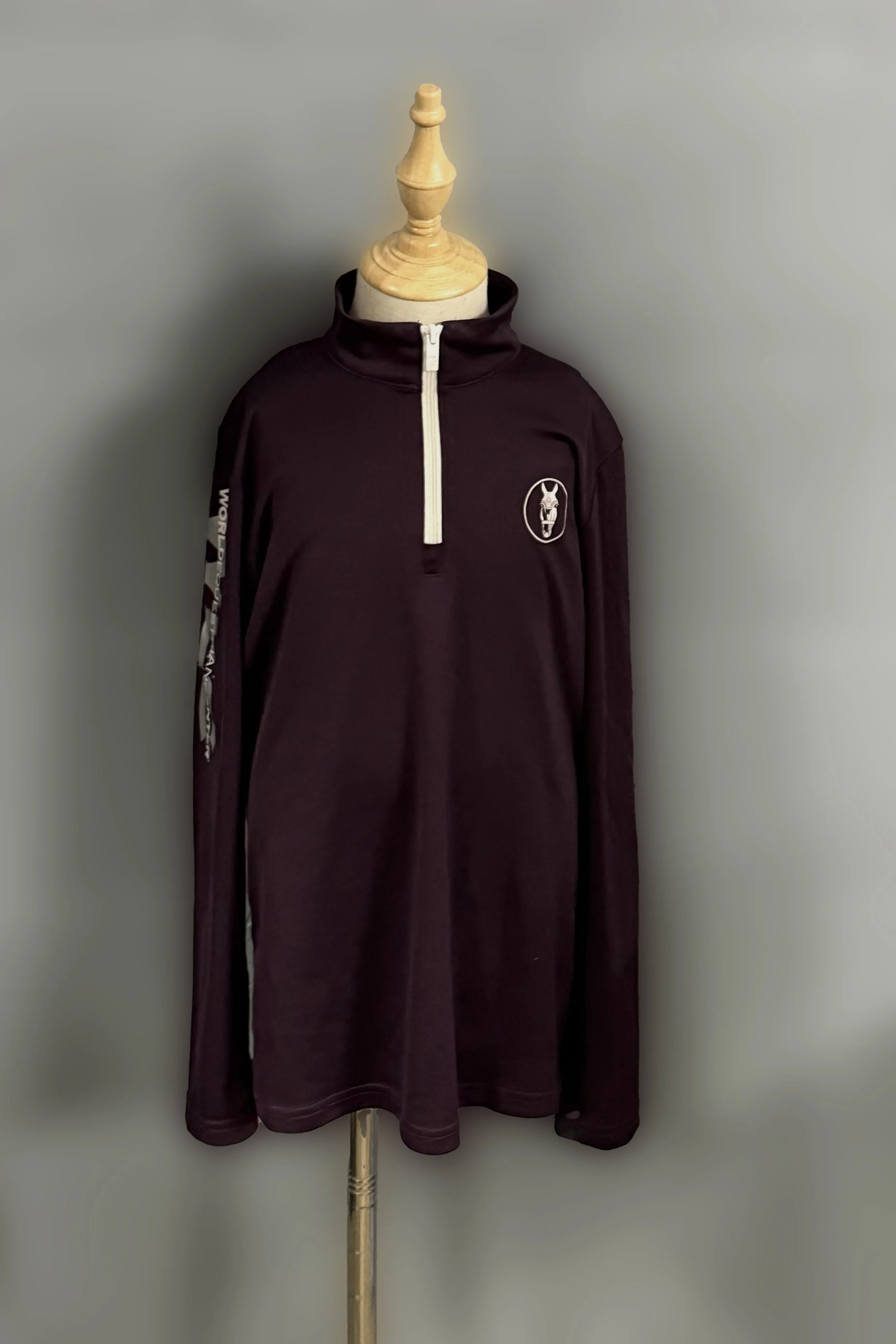 Arista WEC 1/4 Zip Long Sleeve Shirt In Purple - Kids Medium