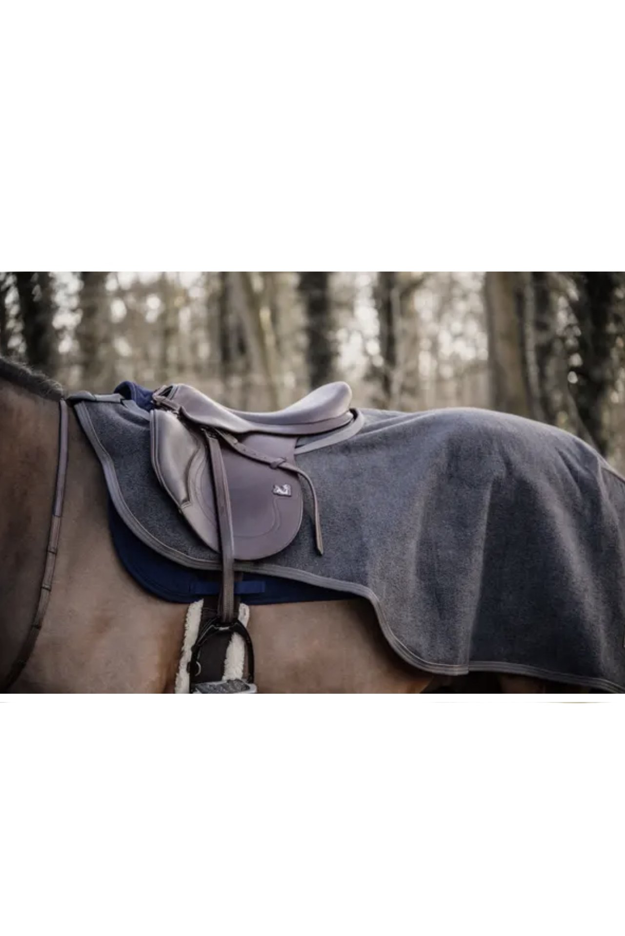 Kentucky Horsewear Riding Rug Heavy Fleece In Dark Grey - 2nd Round Equestrian
