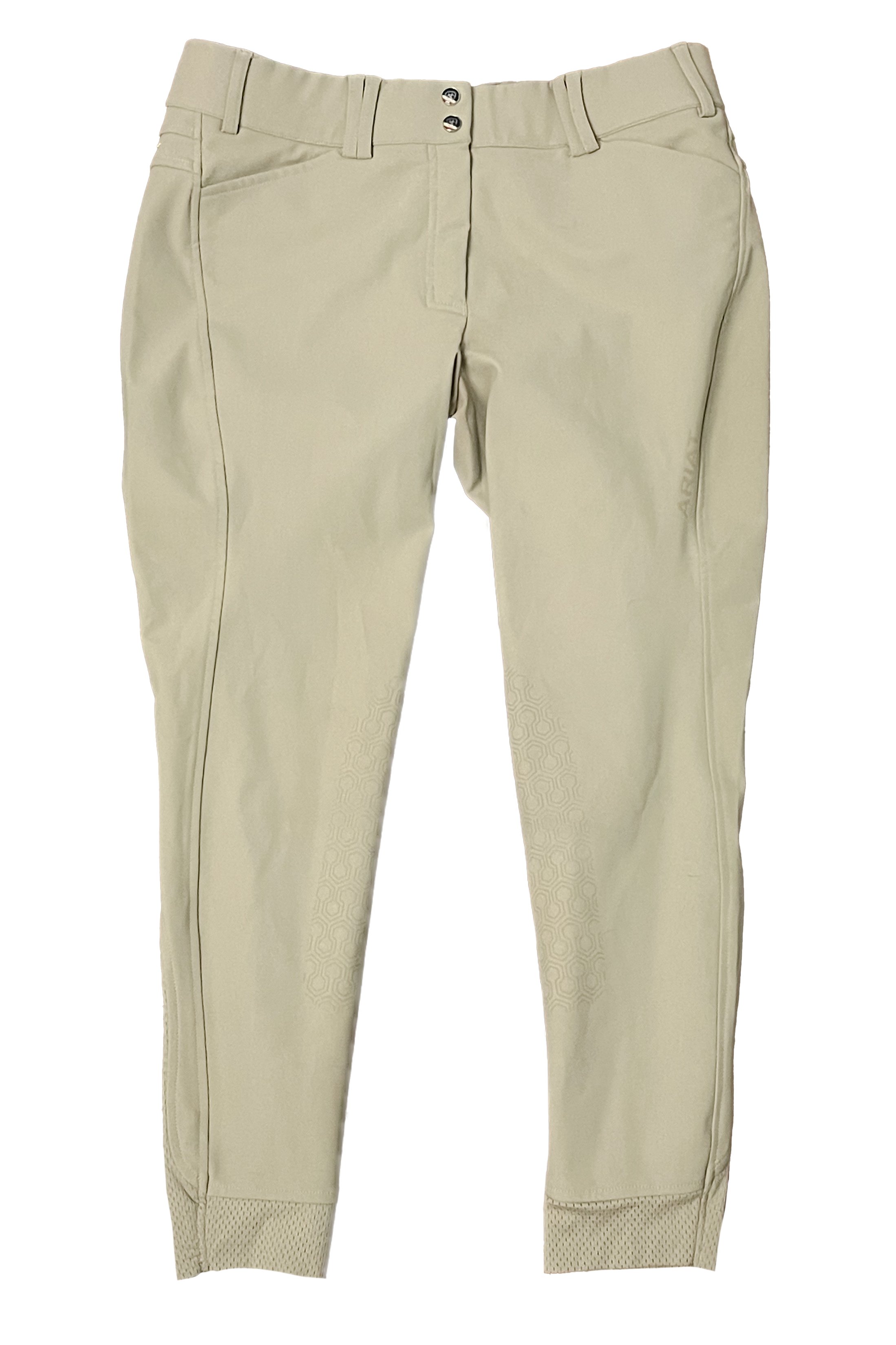 Ariat Tri-Factor Knee Patch Breech In Tan - 32R - 2nd Round Equestrian