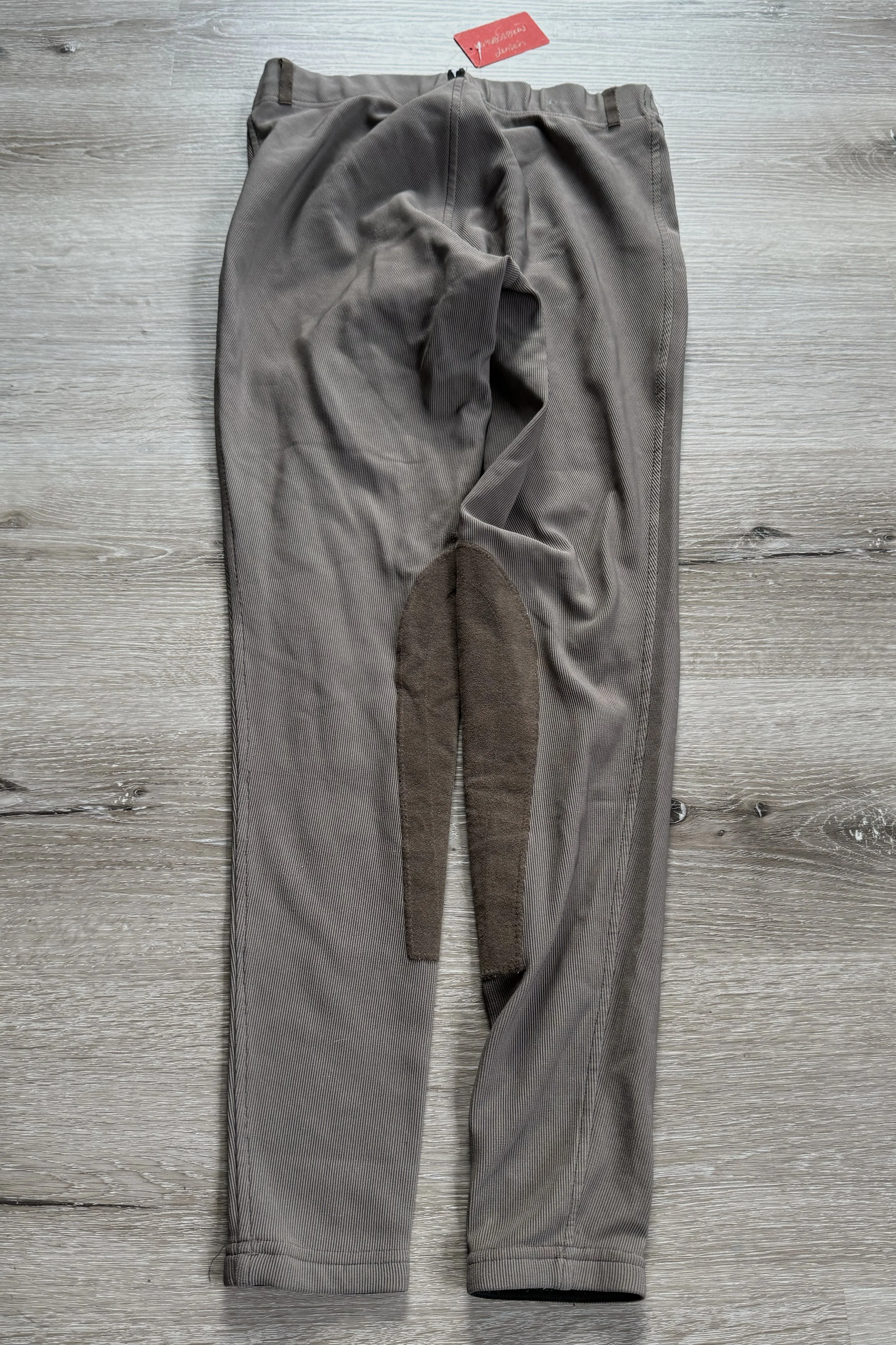 Kerrits Ribbed Knee Patch Tights In Brown - Medium