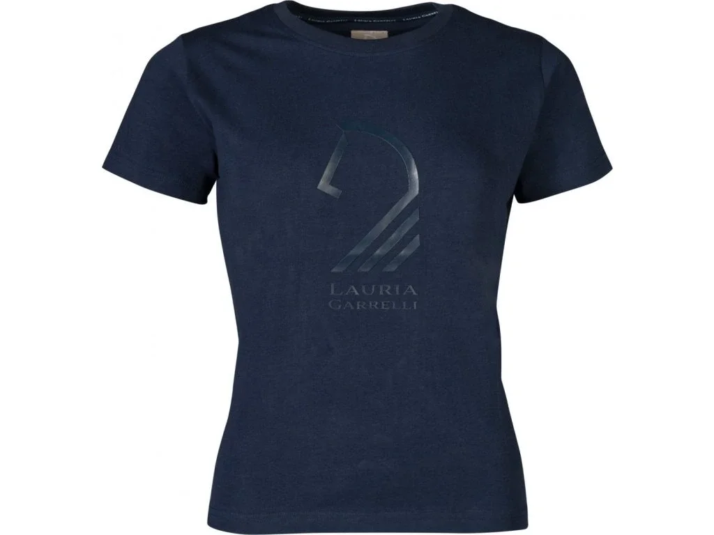 Laura Garrelli Amalfi Horse Head T-Shirt Medium in Deep Blue