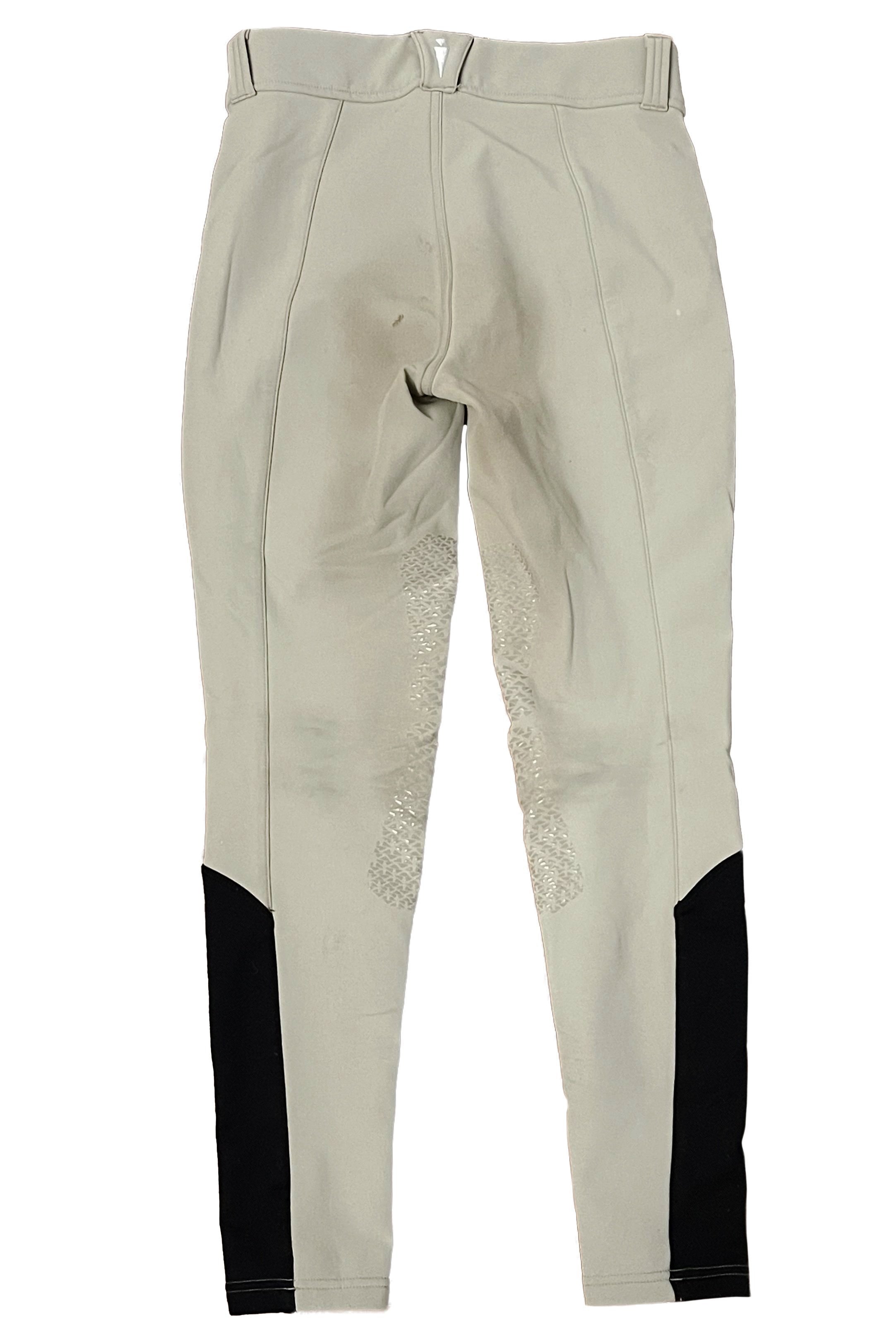 Kerrits 3-Seasoned Tailored Knee Patch Breech In Sand - Small - 2nd Round Equestrian