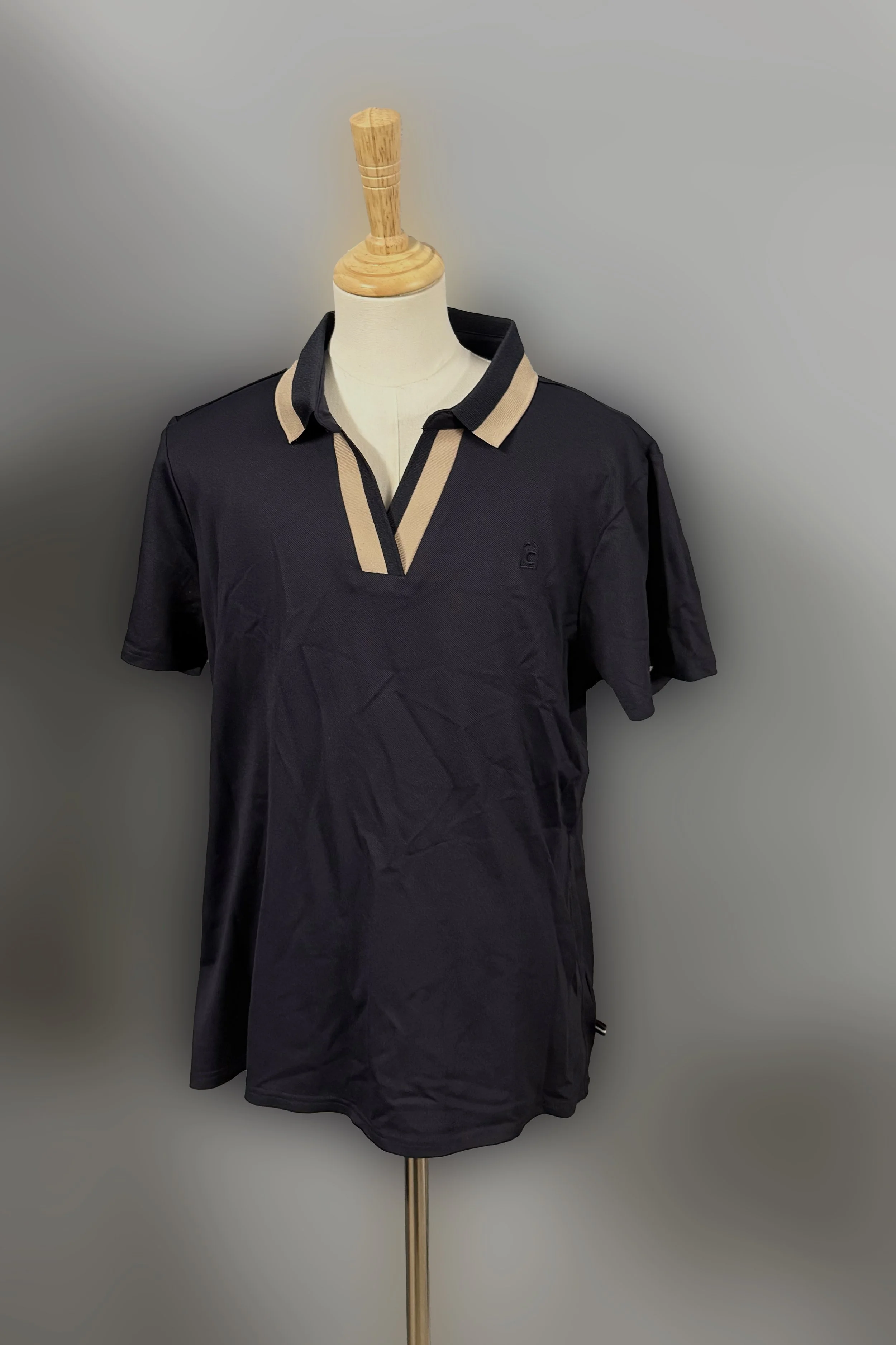 Cavallo Deja Polo Shirt In Navy & Tan - US 14