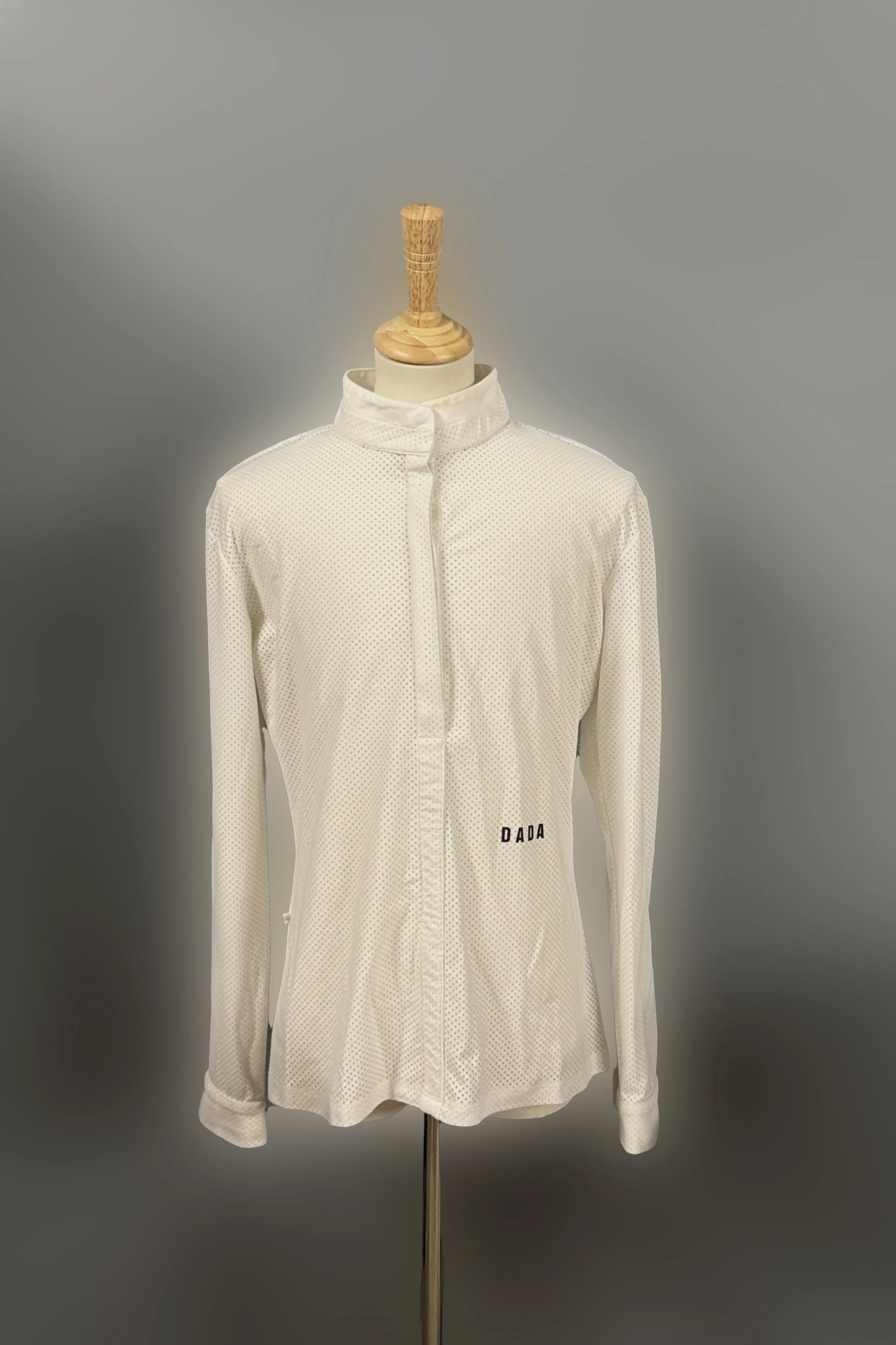 Dada Sport Helios Long Sleeve Competition Polo In White - Small