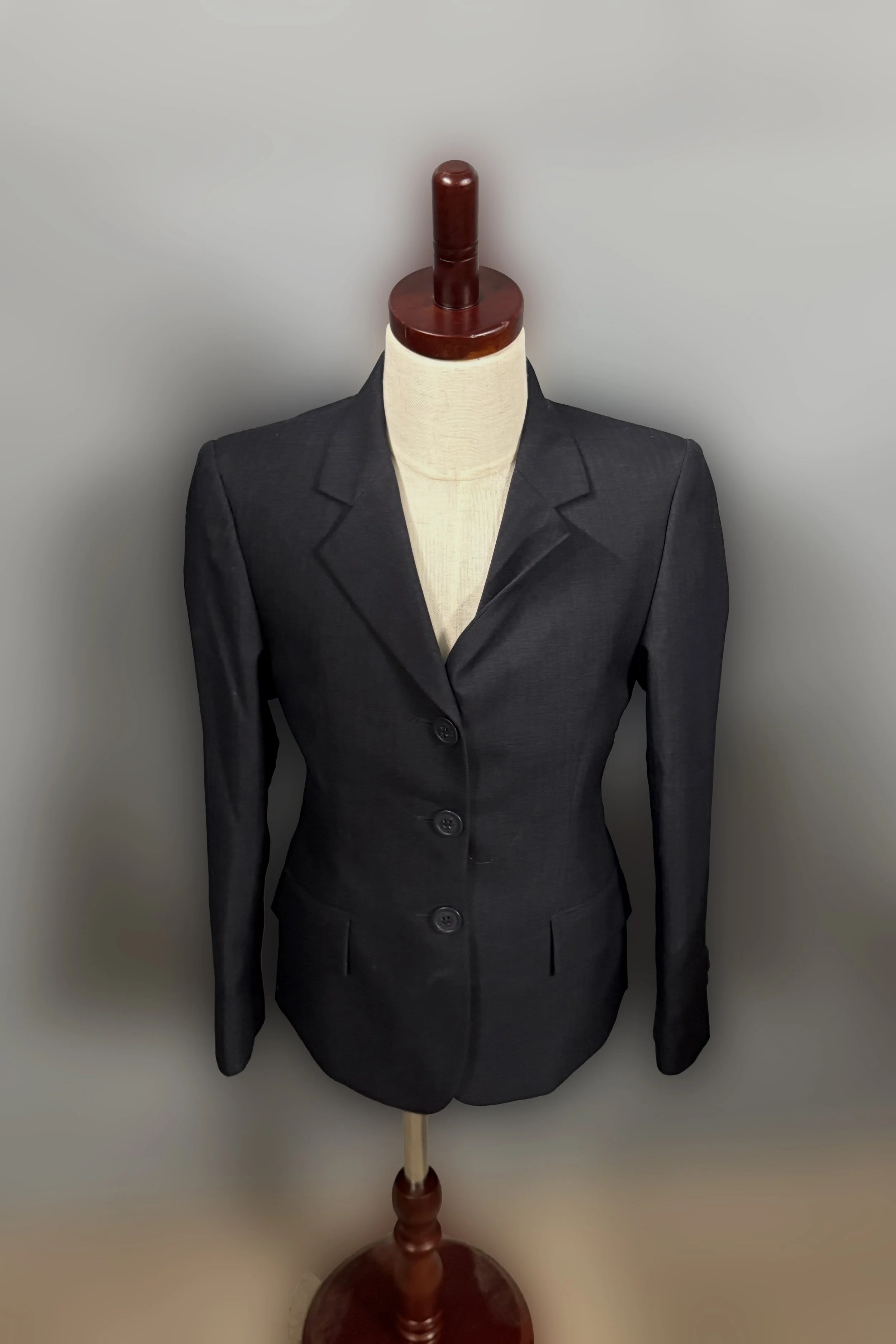 RJ Classics Hampton Jr. Show Coat In Navy Herringbone - Kids 10 Short