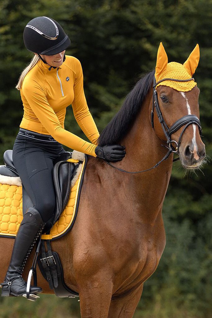 QHP Florence Long Sleeve Shirt In Sunflower - 2nd Round Equestrian