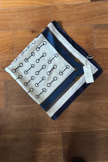 Penny Equestrian Scarf With Bit Print
