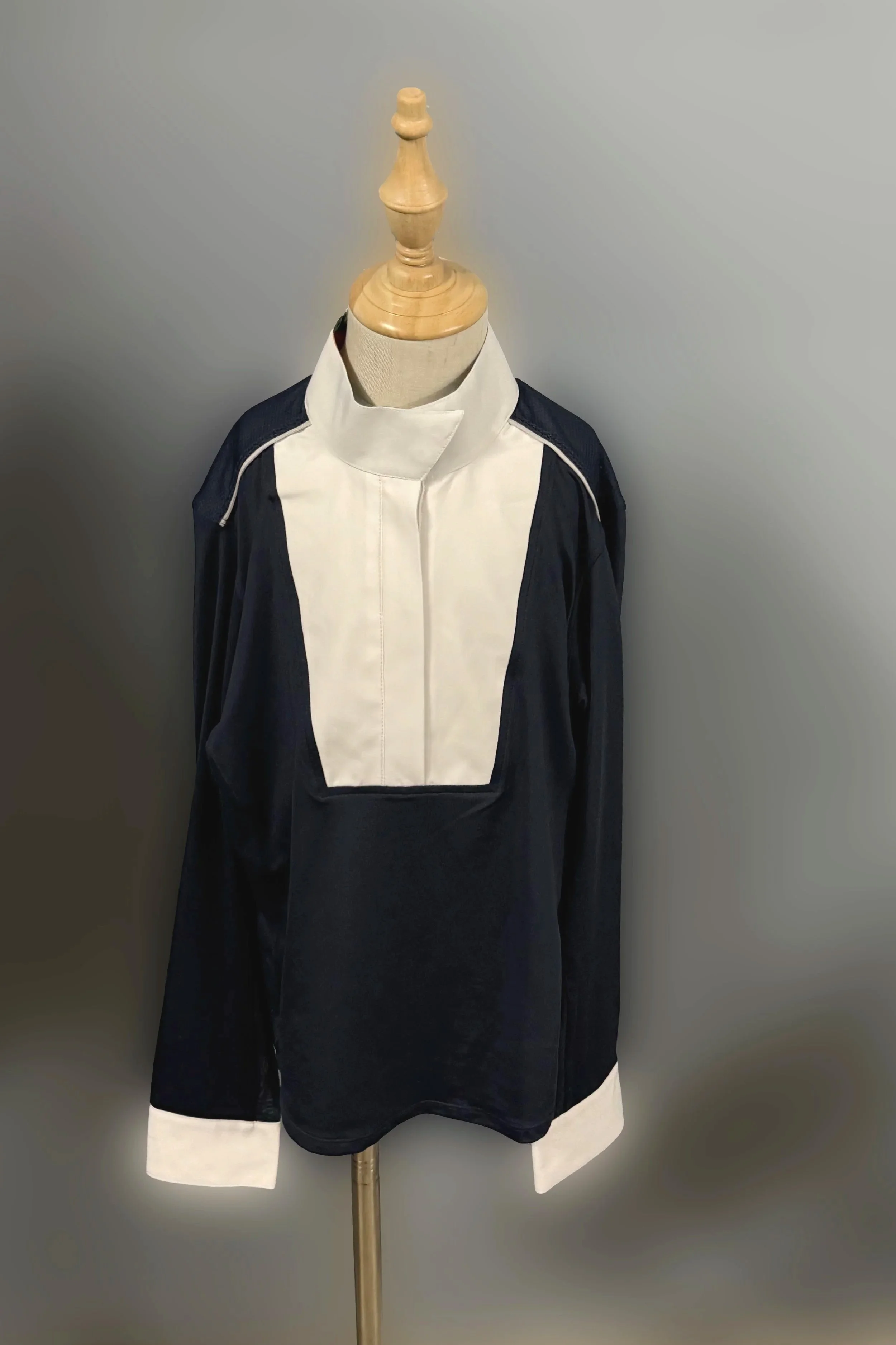 Chestnut Bay Skycool Liberty Long Sleeve Show Shirt In NightSky - Kids Large